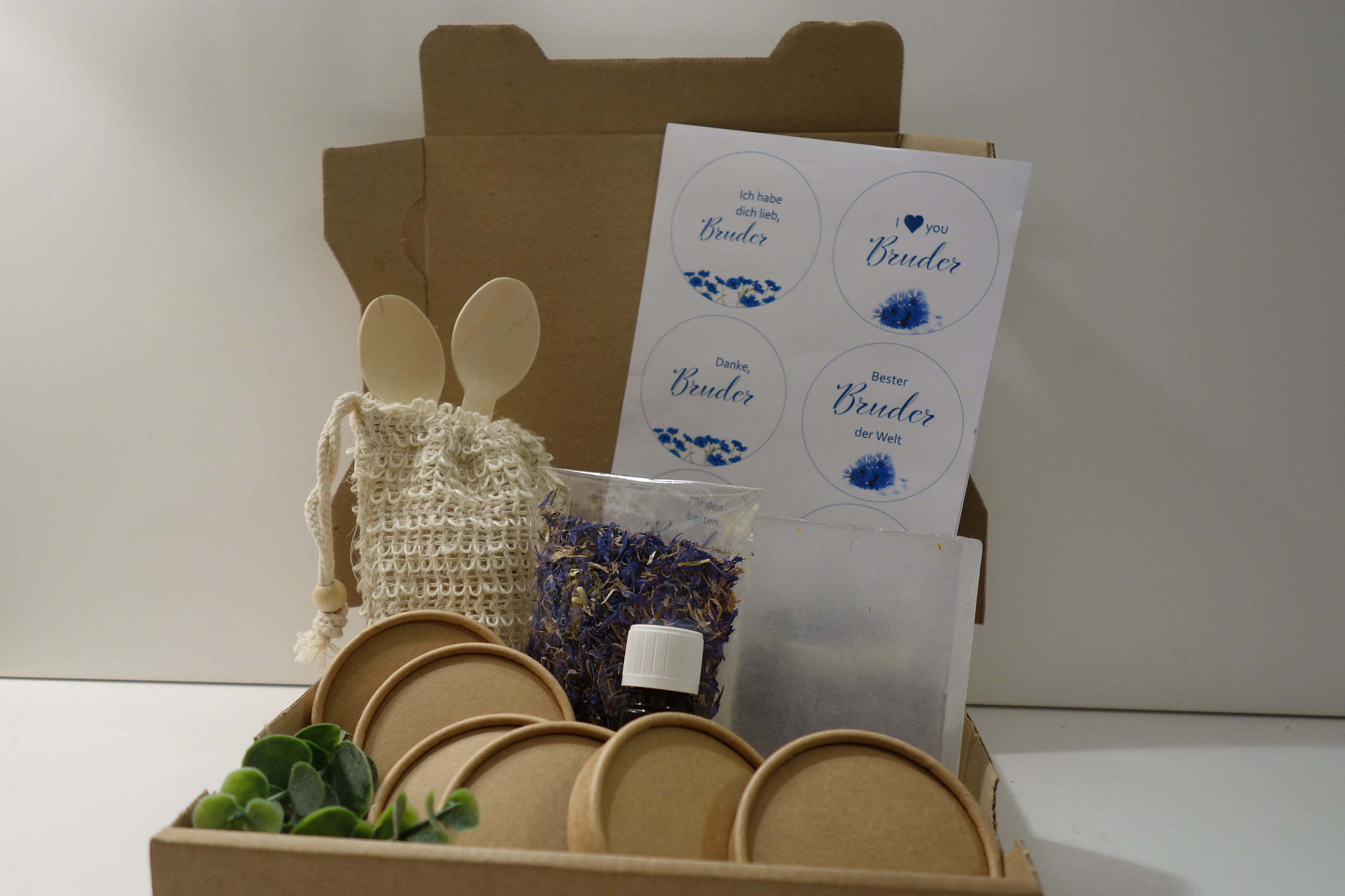 DIY-SEIFE MIT BOTSCHAFT BRUDER GESCHENK-SET