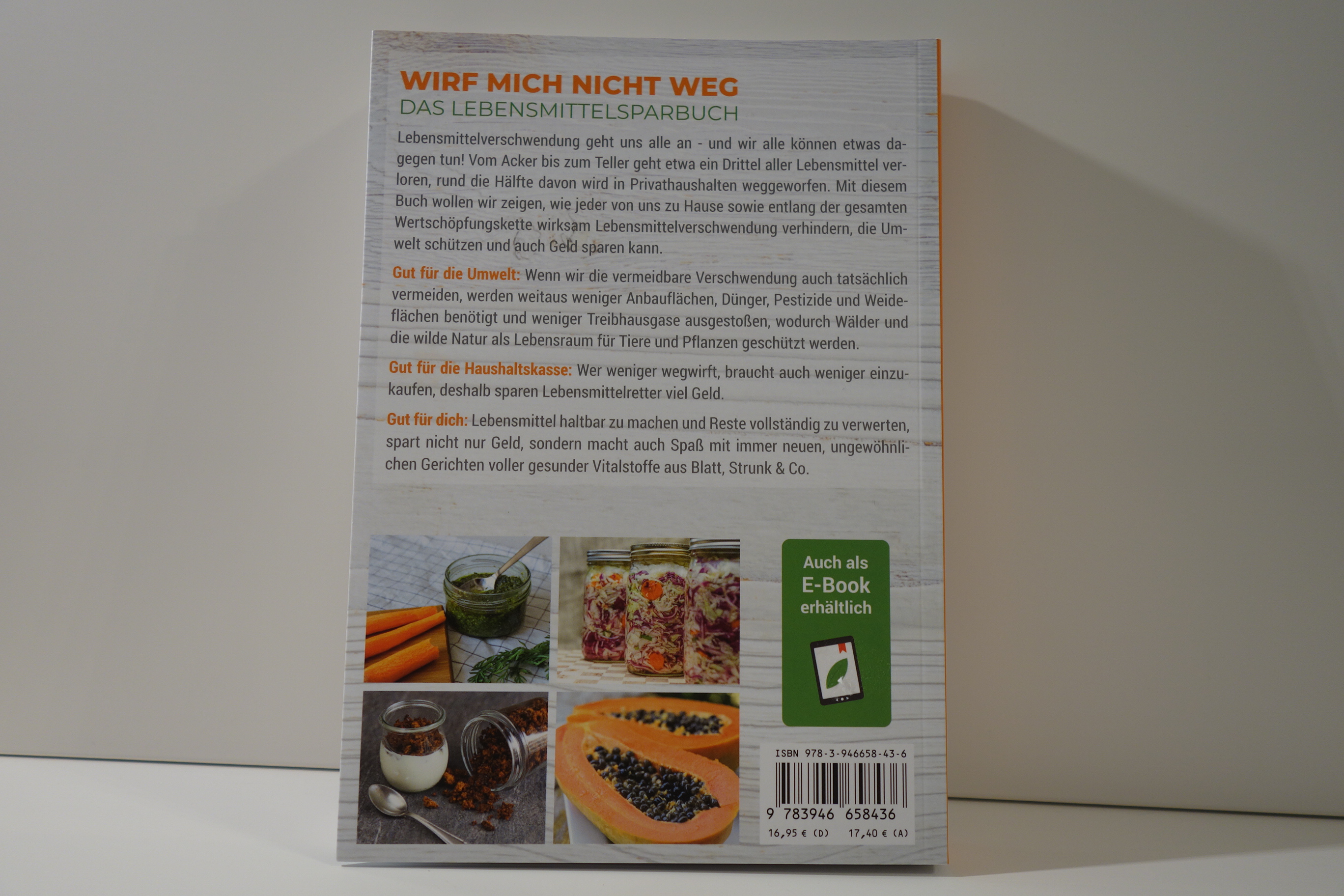Buch WIRF MICH NICHT WEG - DAS LEBENSMITTELSPARBUCH
