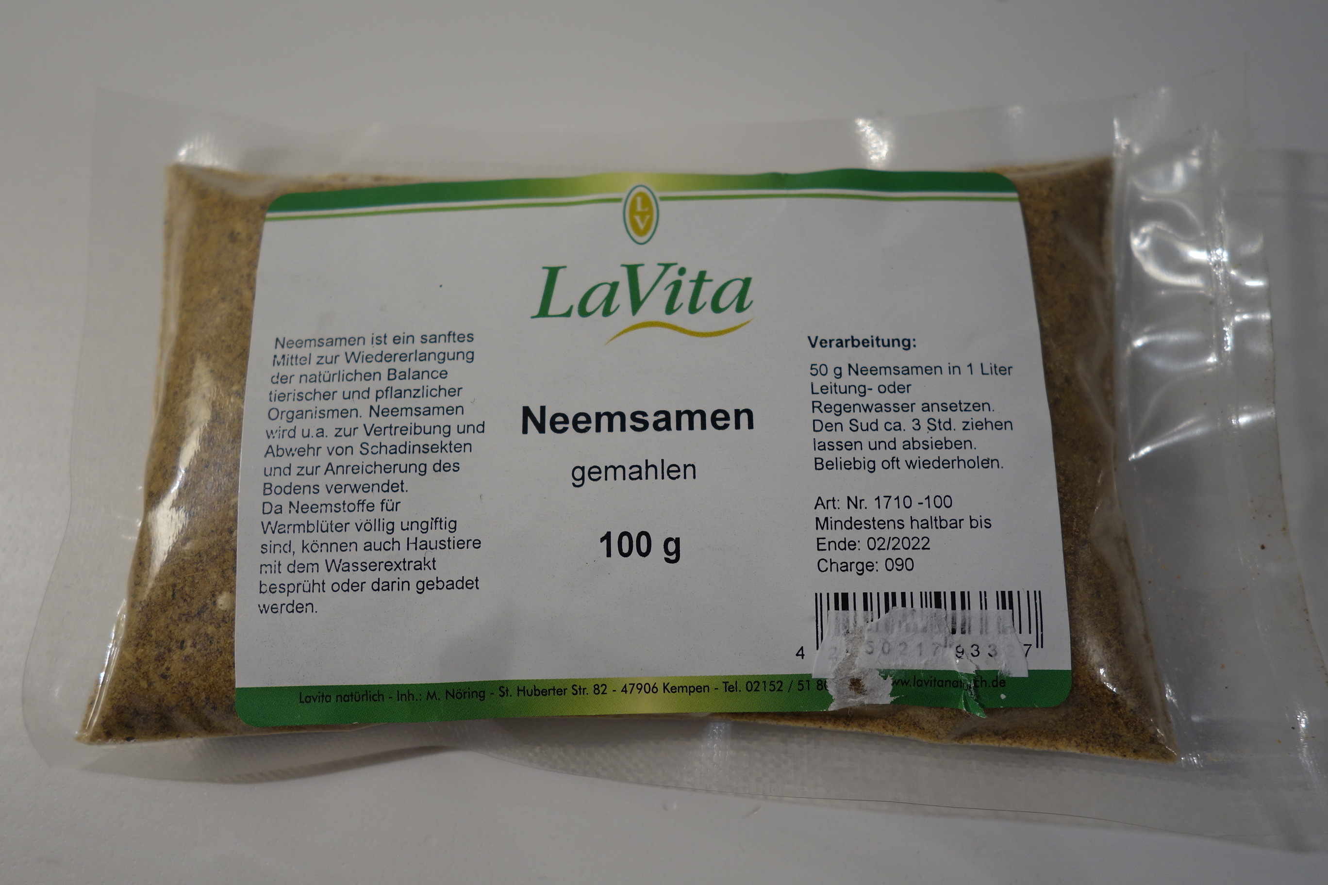 LaVita Neemsamen gemahlen 100g I 250g