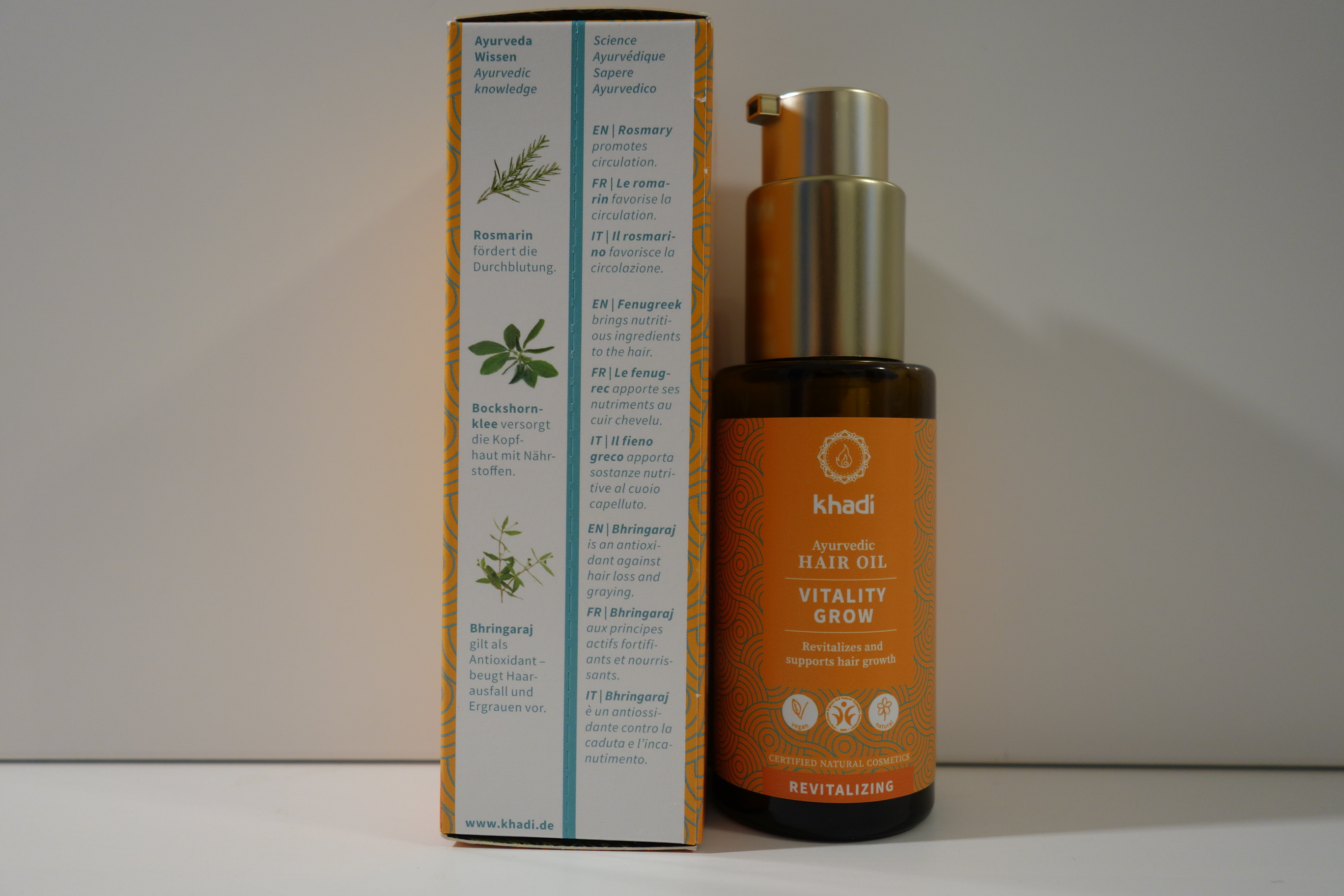 khadi Ayurvedisches Haaröl VITALITY GROW 50ml