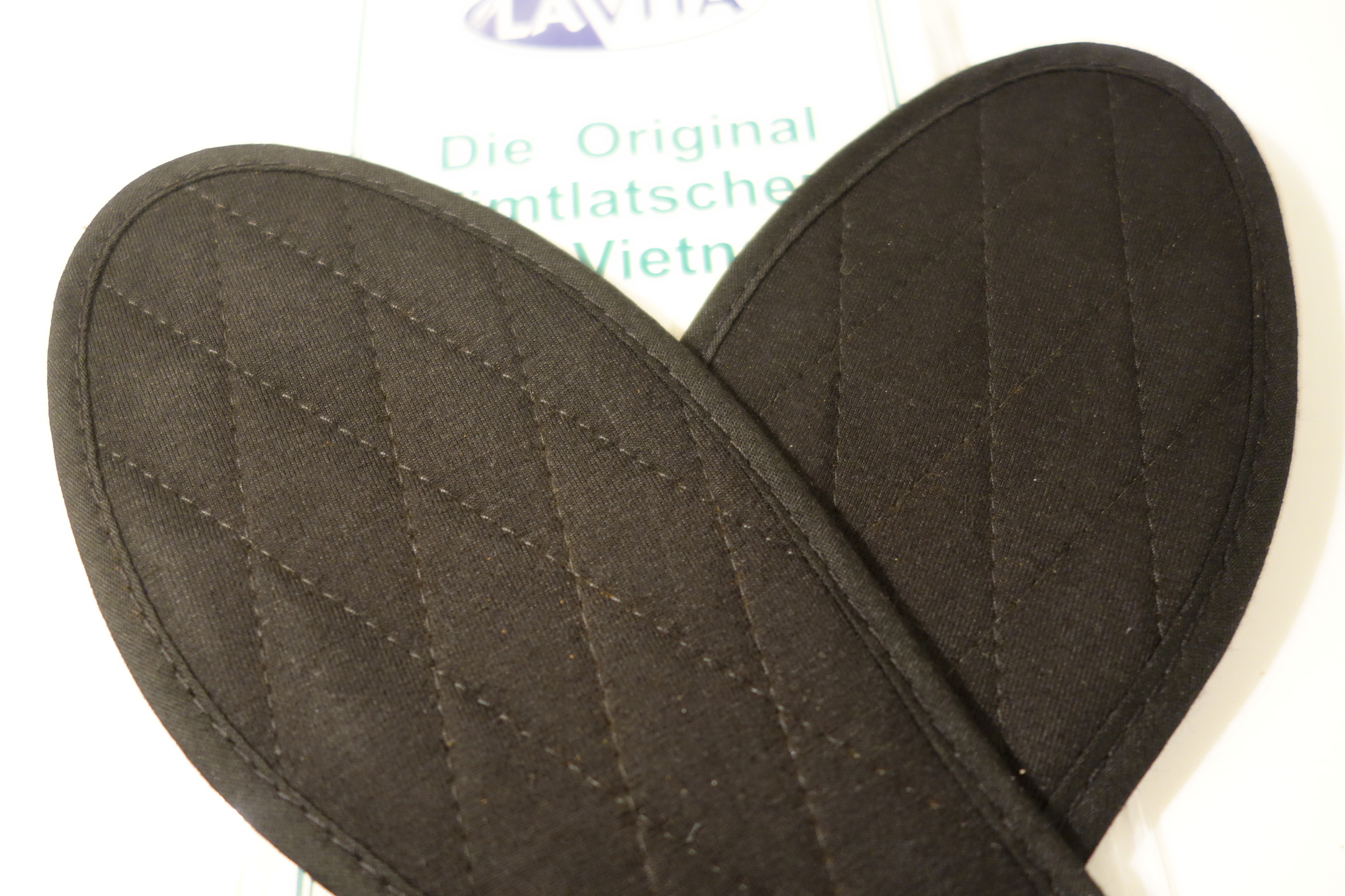 LaVita Zimt-Einlegesohlen schwarz gesteppt 35/35 - 45/46