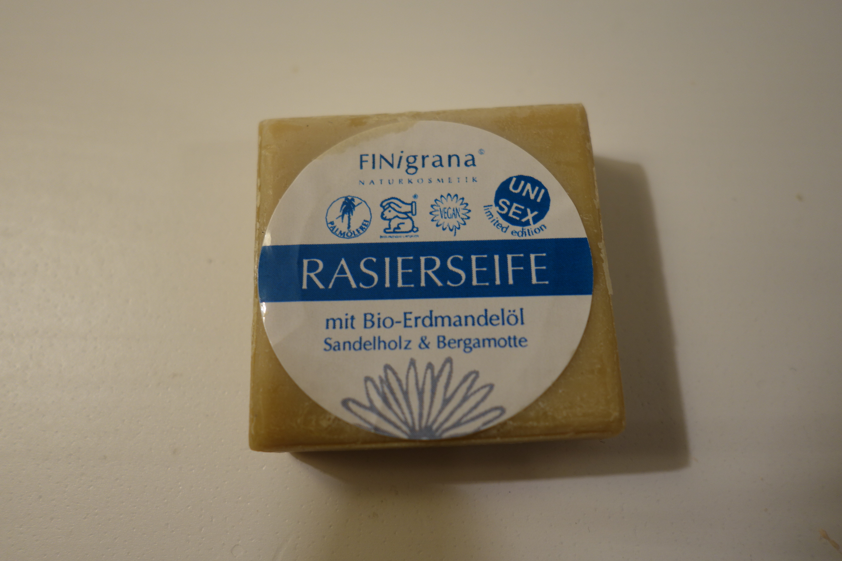 FINigrana® Aleppo Mini-Rasierseife Bio-Erdmandelöl 25 g