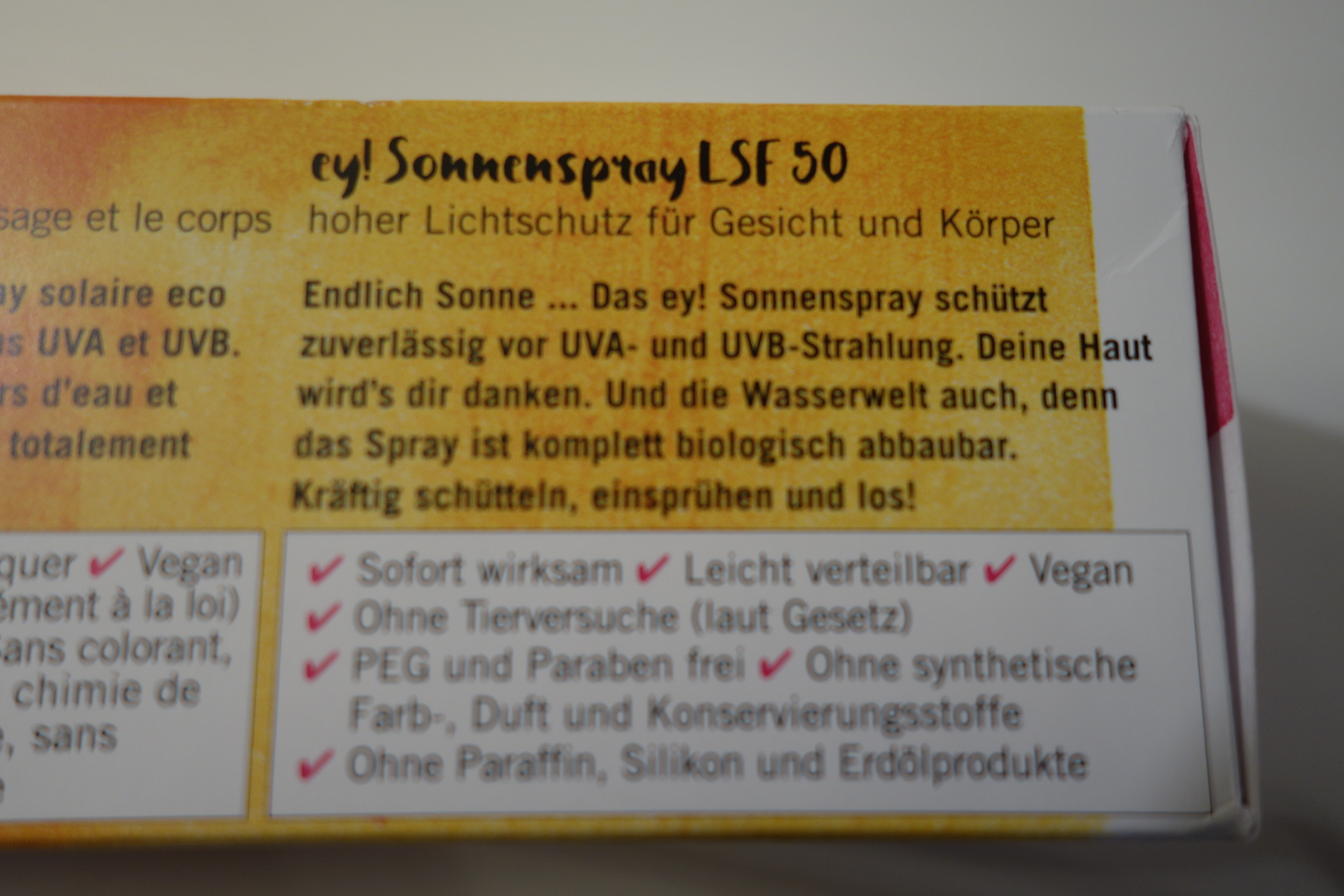 Sonnenspray - ey! organic cosmetics Sunspray 100ml SPF 20 I 30 I 50 I 50+