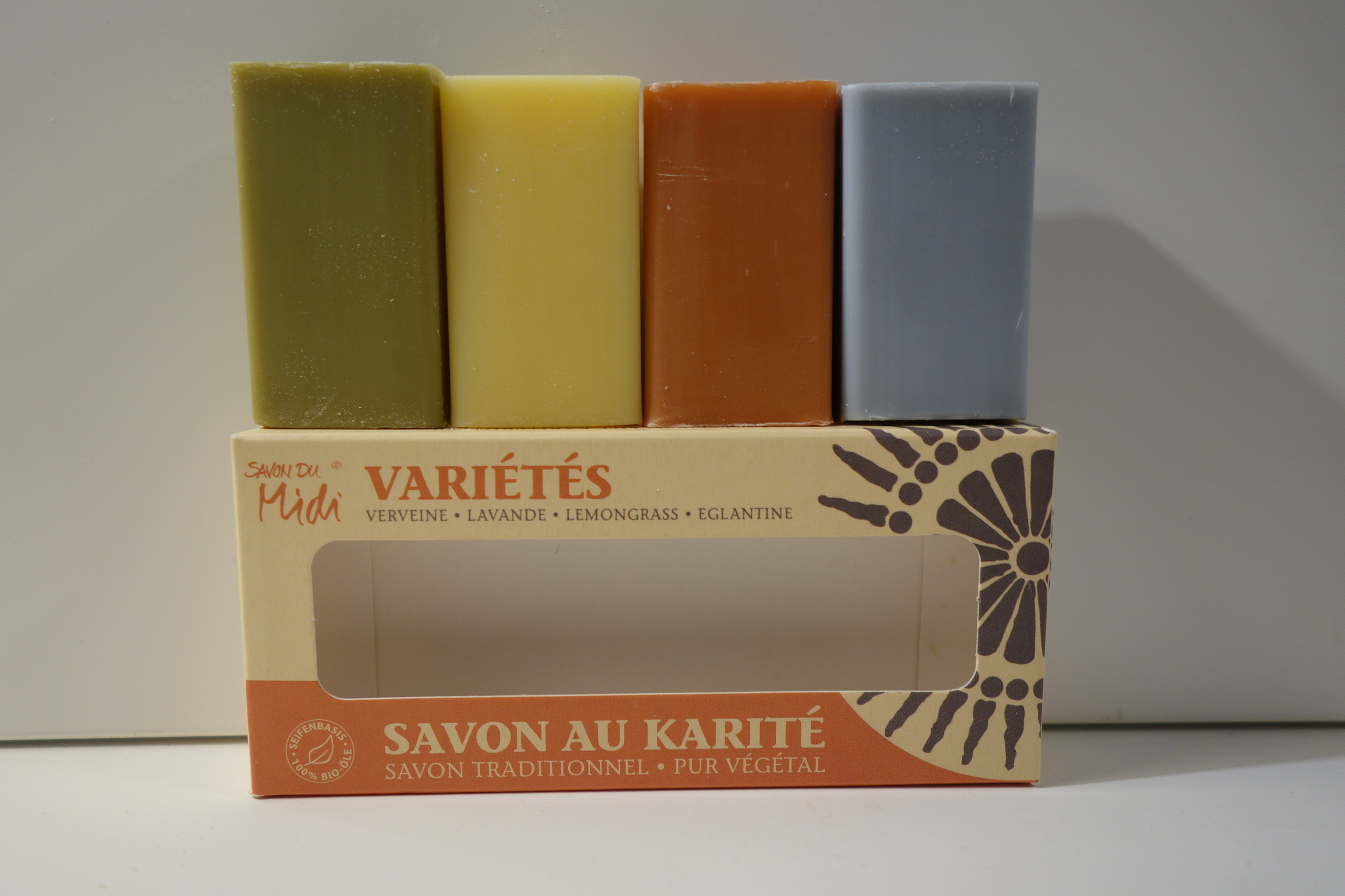 SAVON DU MIDI  Karité Gästeseifen Variétés 4x20gr
