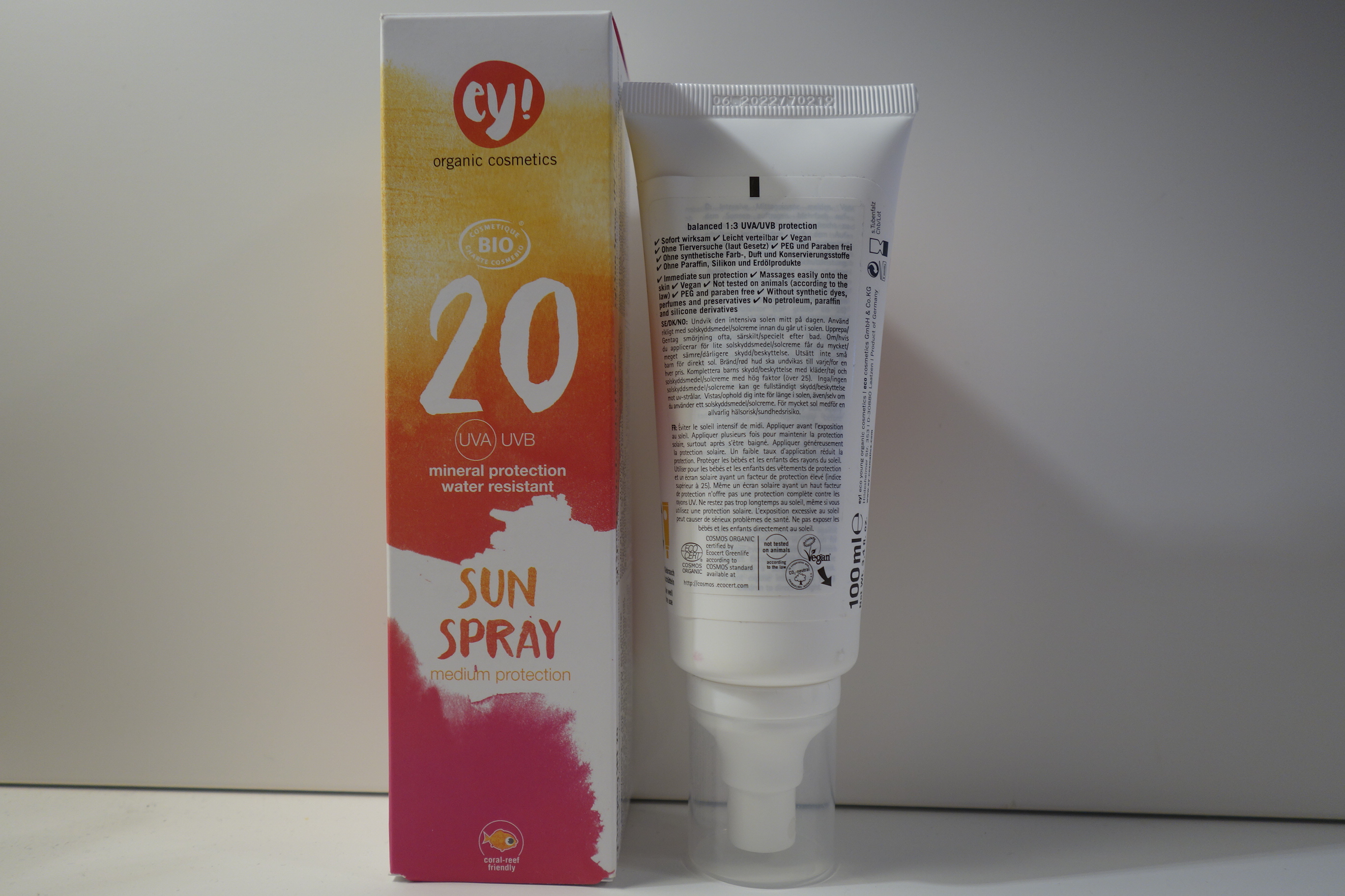 Sonnenspray - ey! organic cosmetics Sunspray 100ml SPF 20 I 30 I 50 I 50+