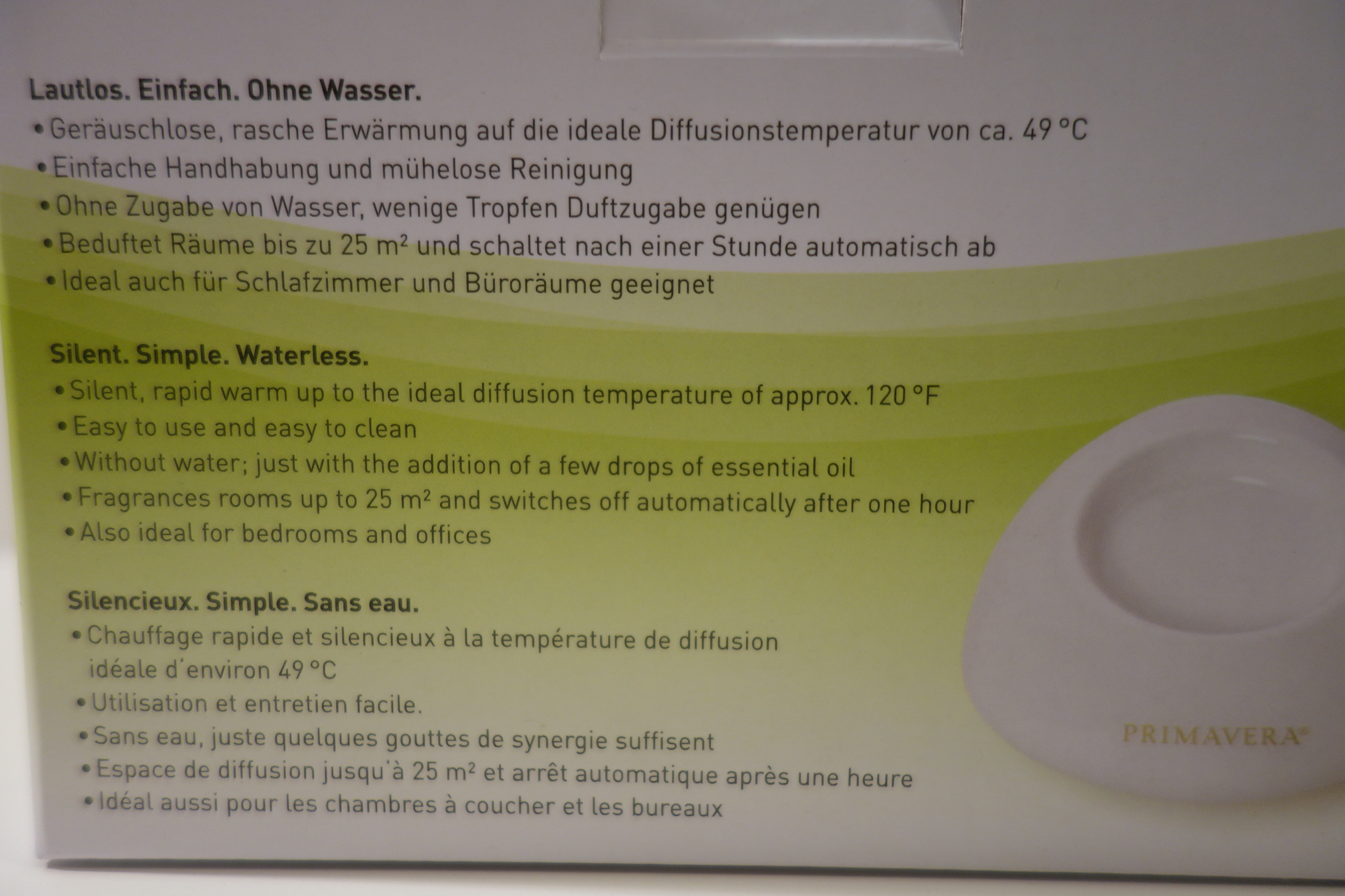 PRIMAVERA Aroma Thermoduftstein Simply Silent