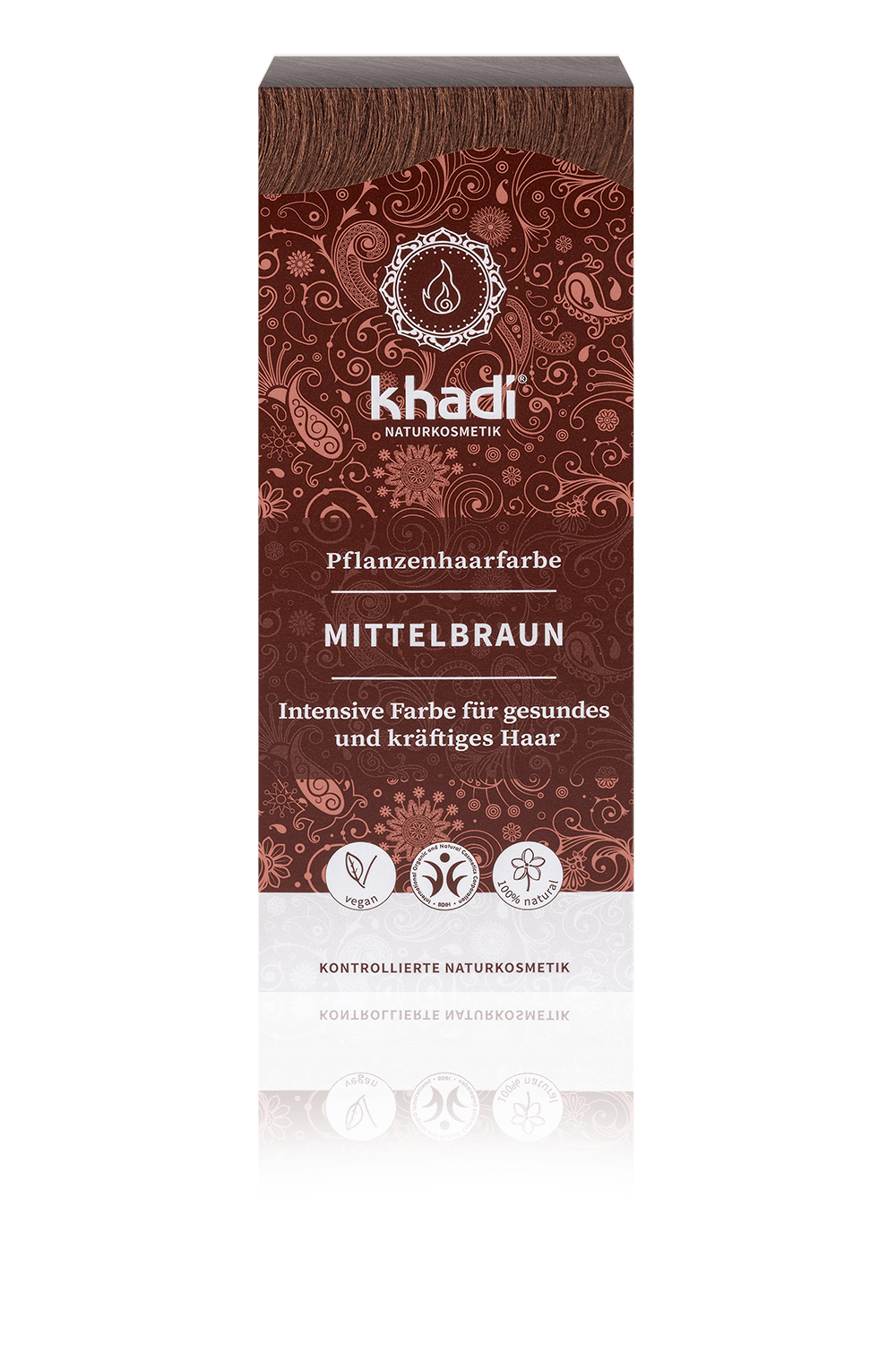 khadi Pflanzenhaarfarbe Mittelbraun