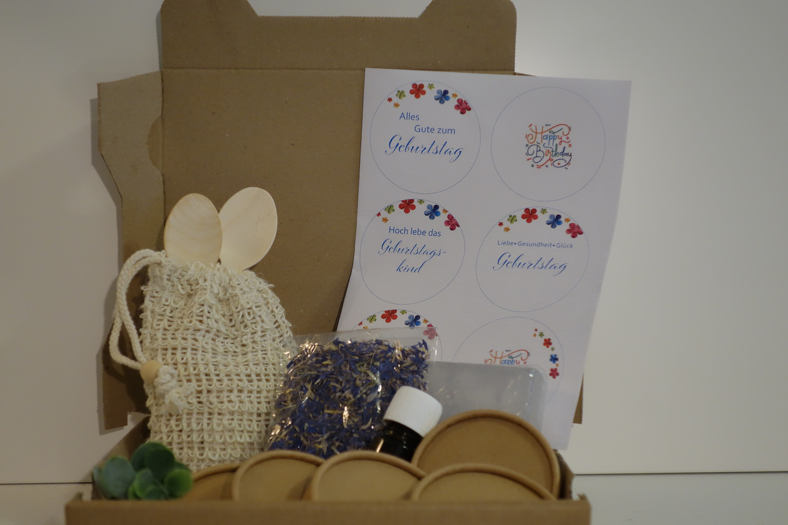 DIY-SEIFE MIT BOTSCHAFT GEBURTSTAG GESCHENK-SET