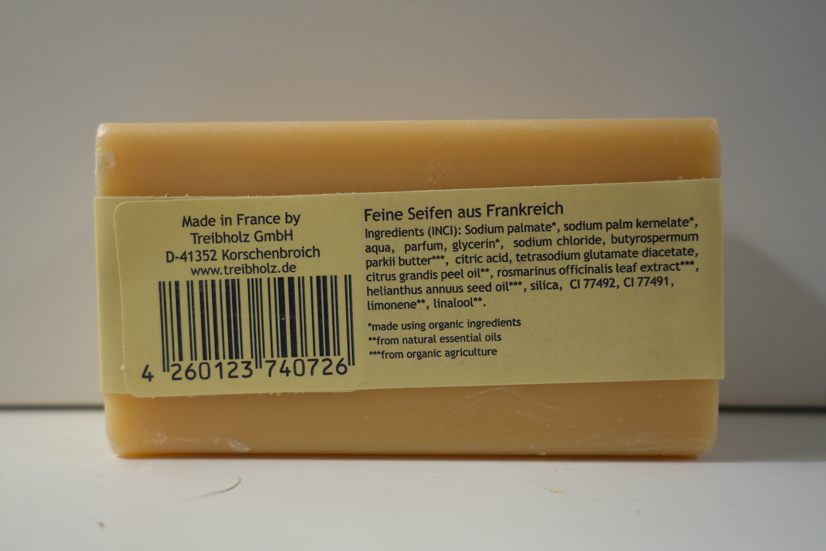 SAVON DU MIDI  AGRUMES Orange Grapefruit 100g