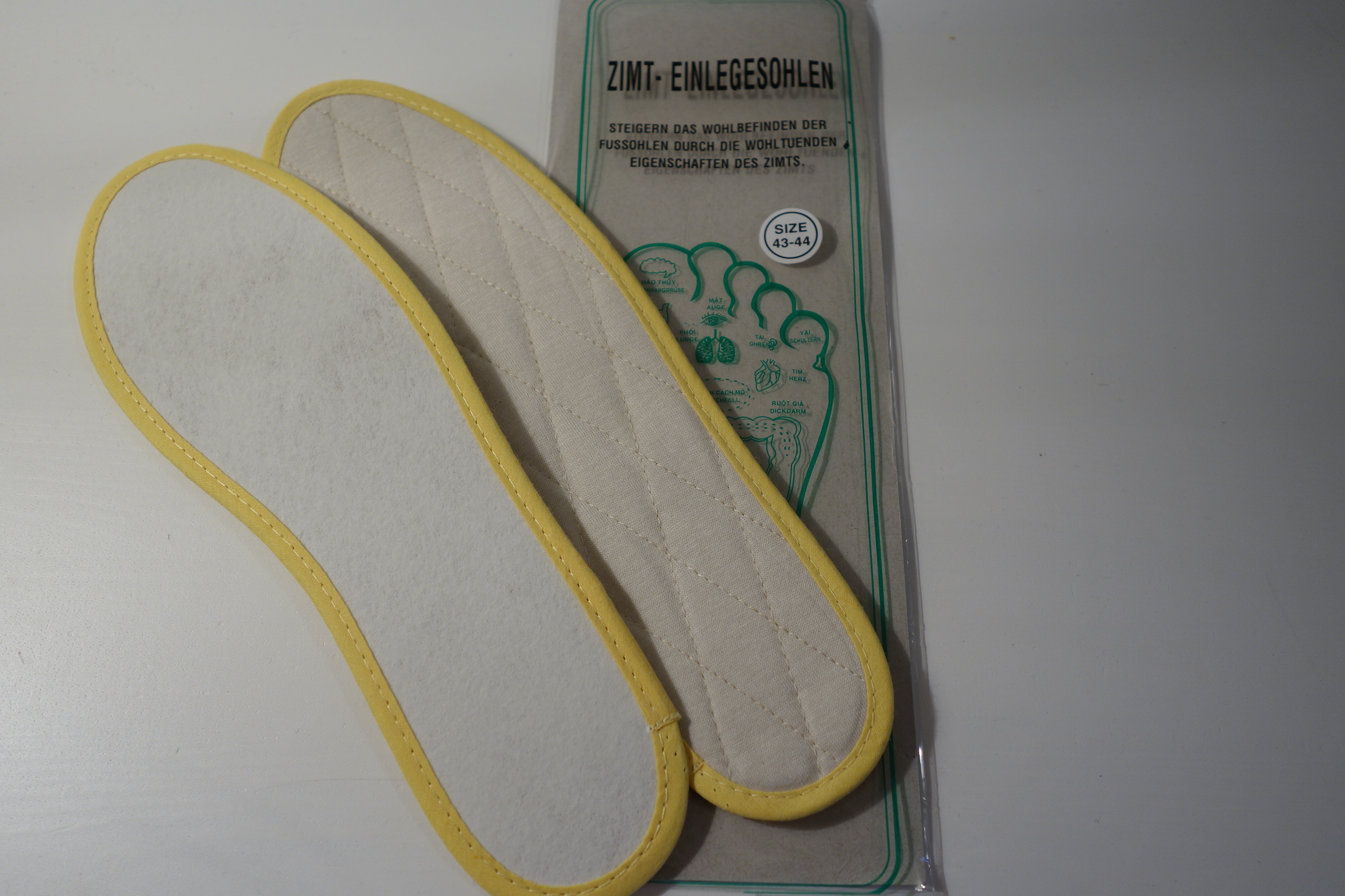 LaVita Zimt-Einlegesohlen creme gesteppt 35/36 - 47/48