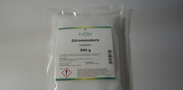 LaVita Zitronensäure kristallin 500g