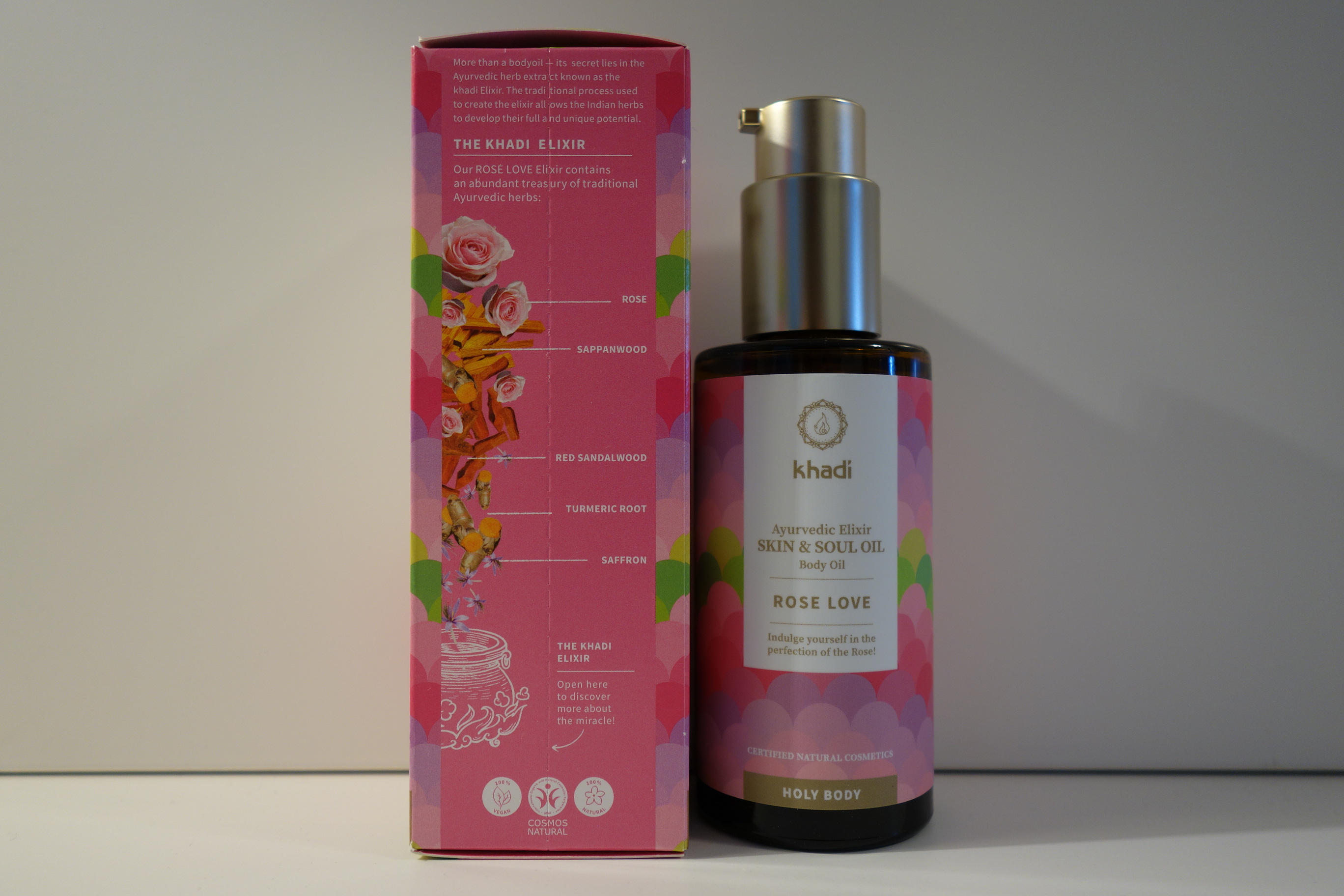 khadi Ayurvedisches Elixier Skin & Soul Oil ROSE LOVE