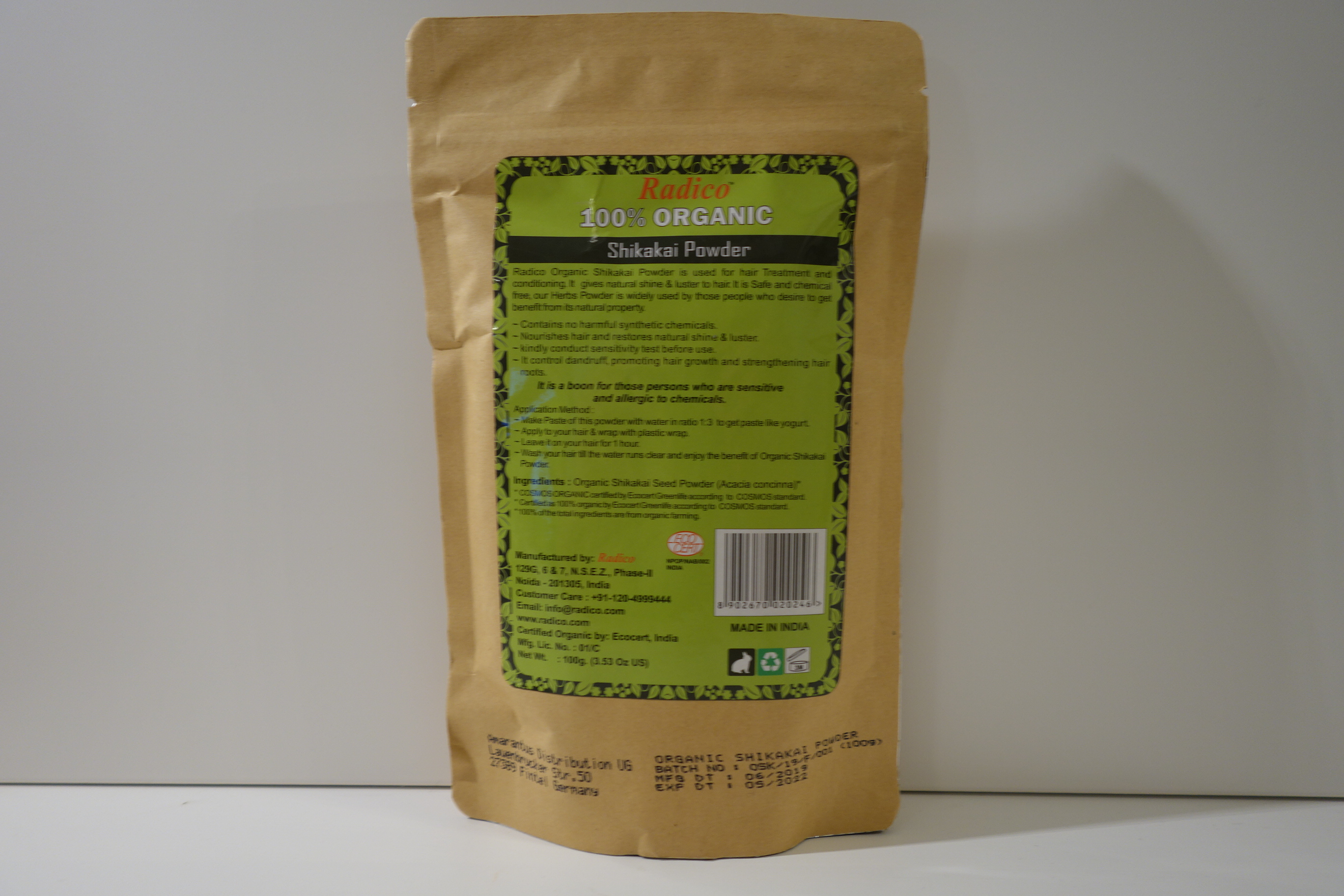 Radico Kräuterpackung Shikakai Powder 100g