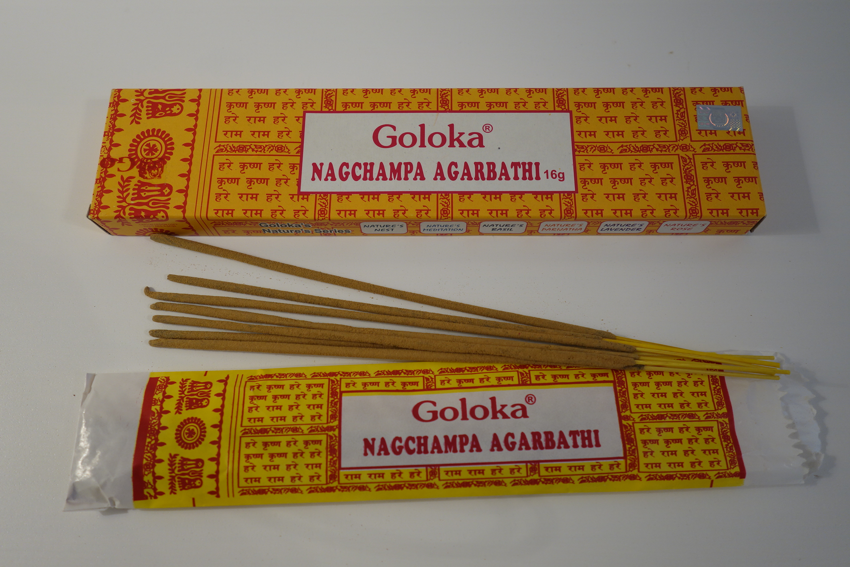 Goloka Nag Champa Räucherstäbchen 16g