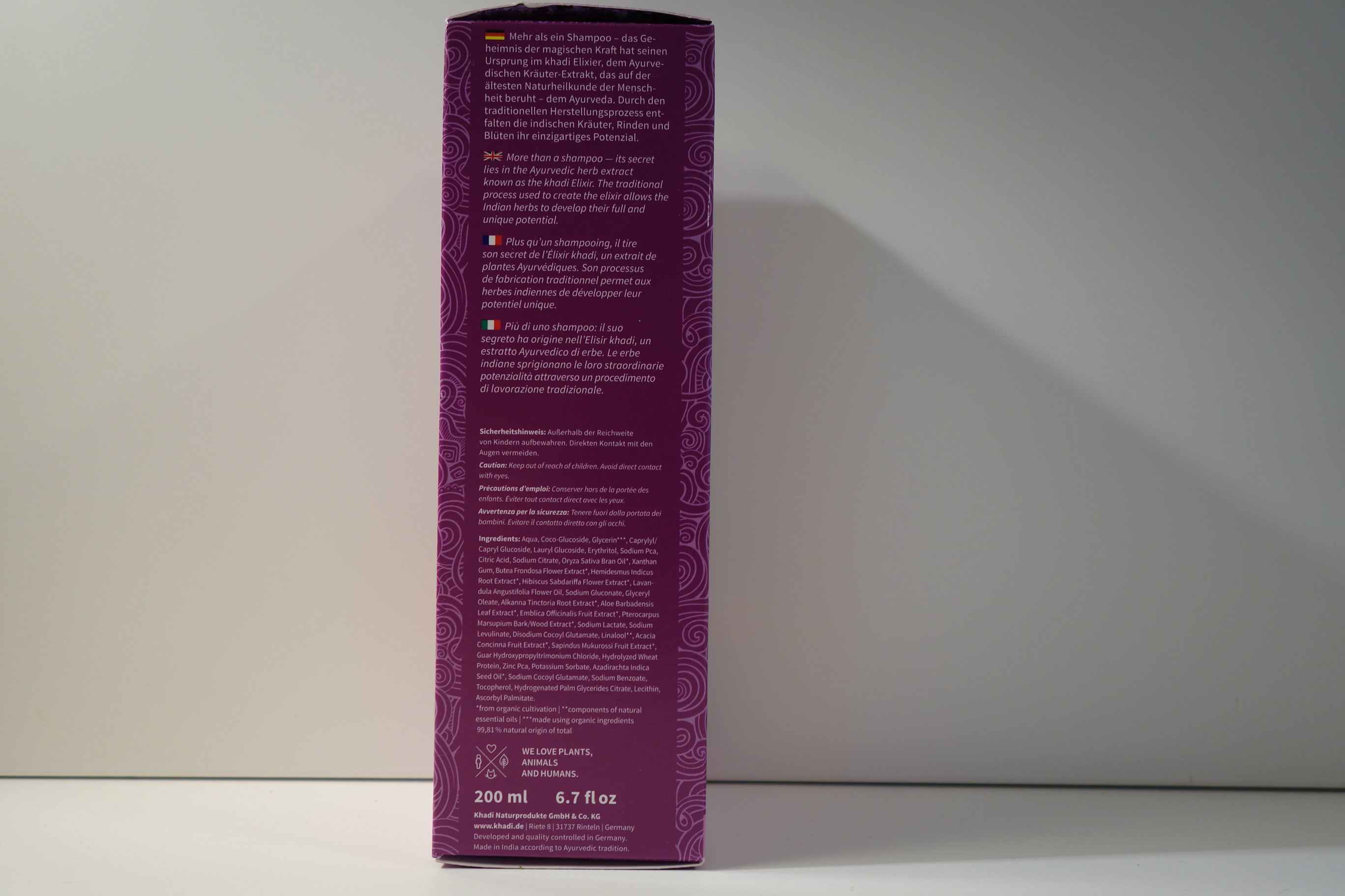 AYURVEDISCHES ELIXIER SHAMPOO LAVENDER SENSITIVE khadi