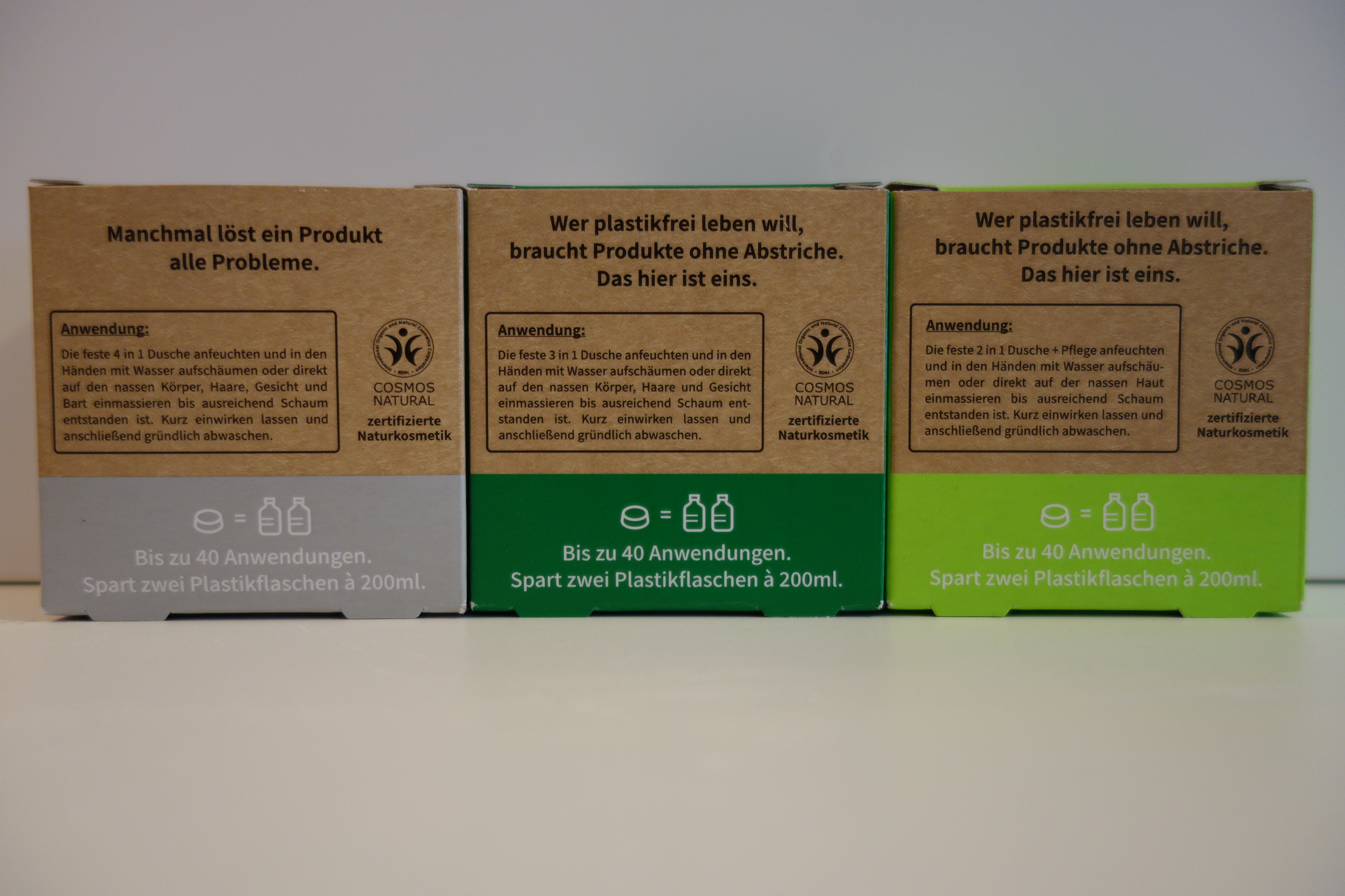 Niyok® 4 in 1 Feste Dusche Athletic Grey 80g