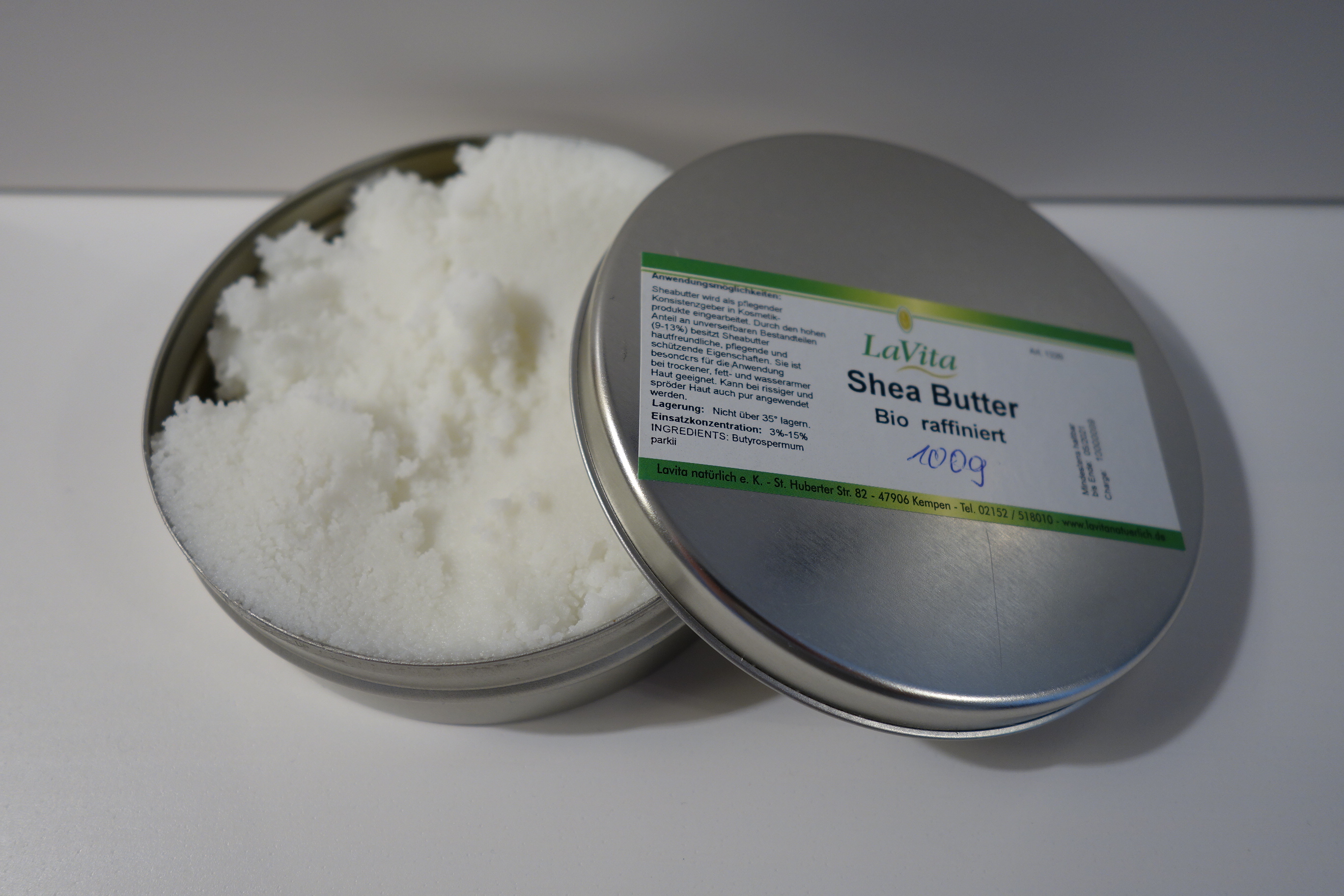 LaVita Shea Butter Bio raffiniert in Weißblechdose 100g