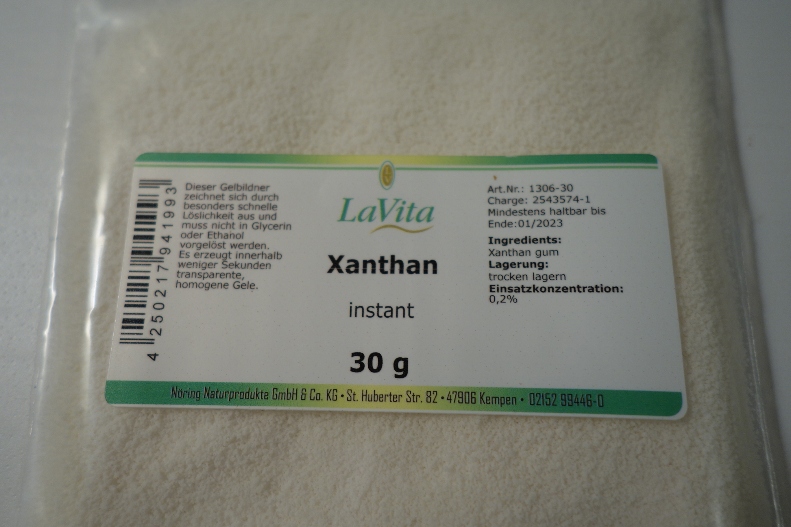 LaVita Xanthan instant 30g