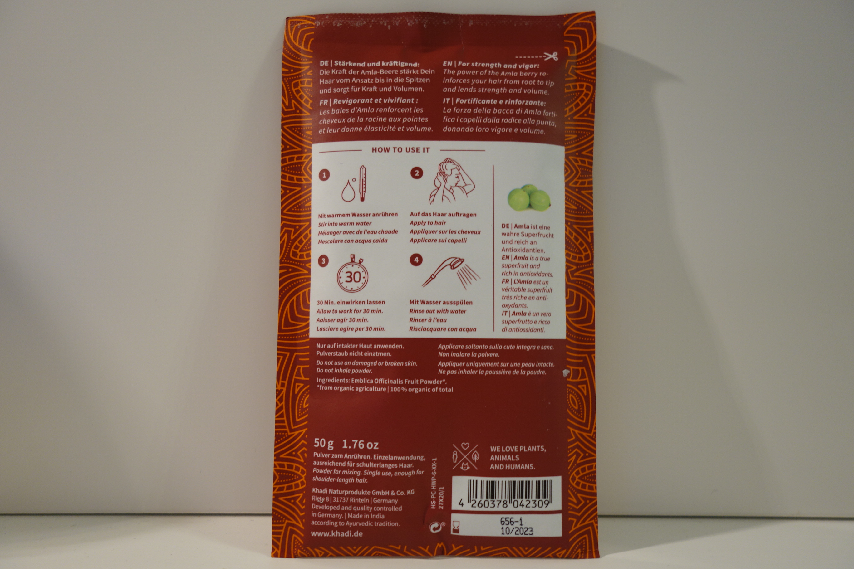 AYURVEDISCHE HAARMASKE THE POWER OF AMLA khadi