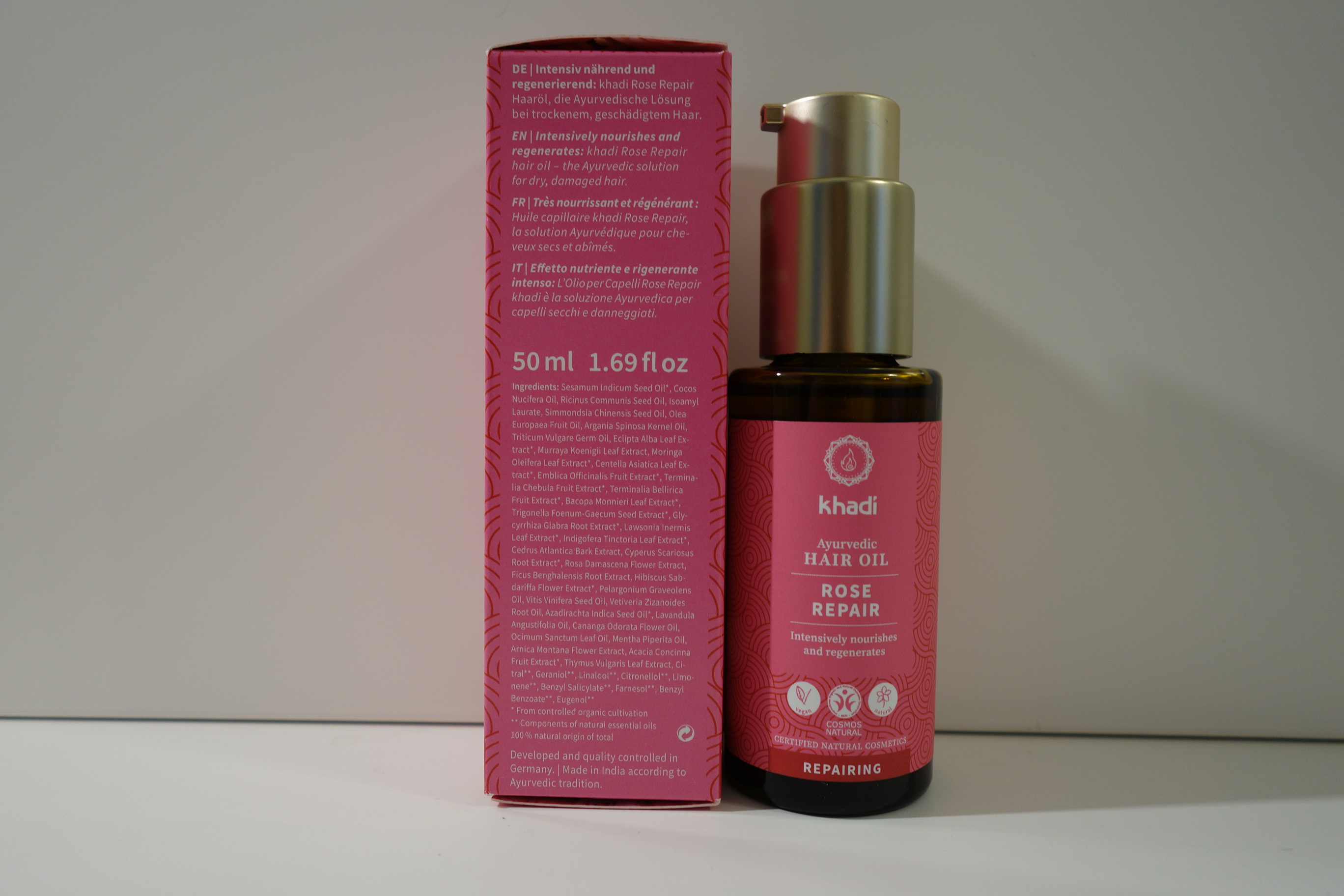 khadi Ayurvedisches Haaröl ROSE REPAIR 50ml