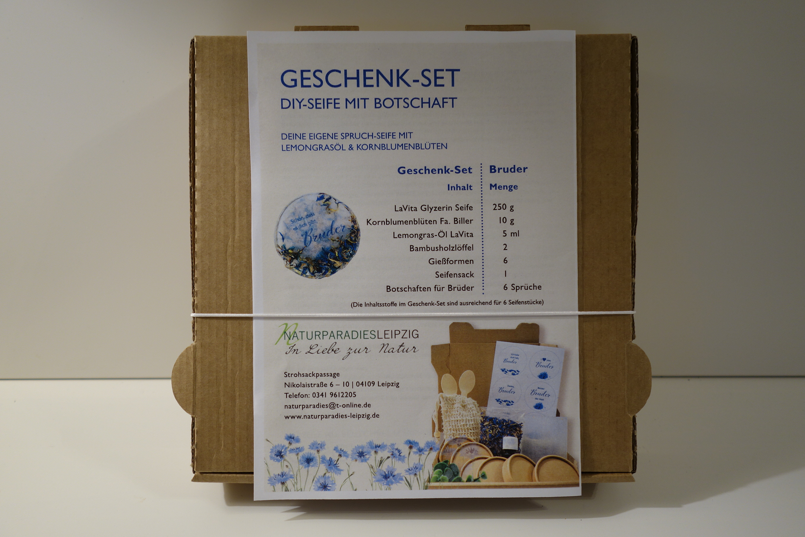 DIY-SEIFE MIT BOTSCHAFT BRUDER GESCHENK-SET
