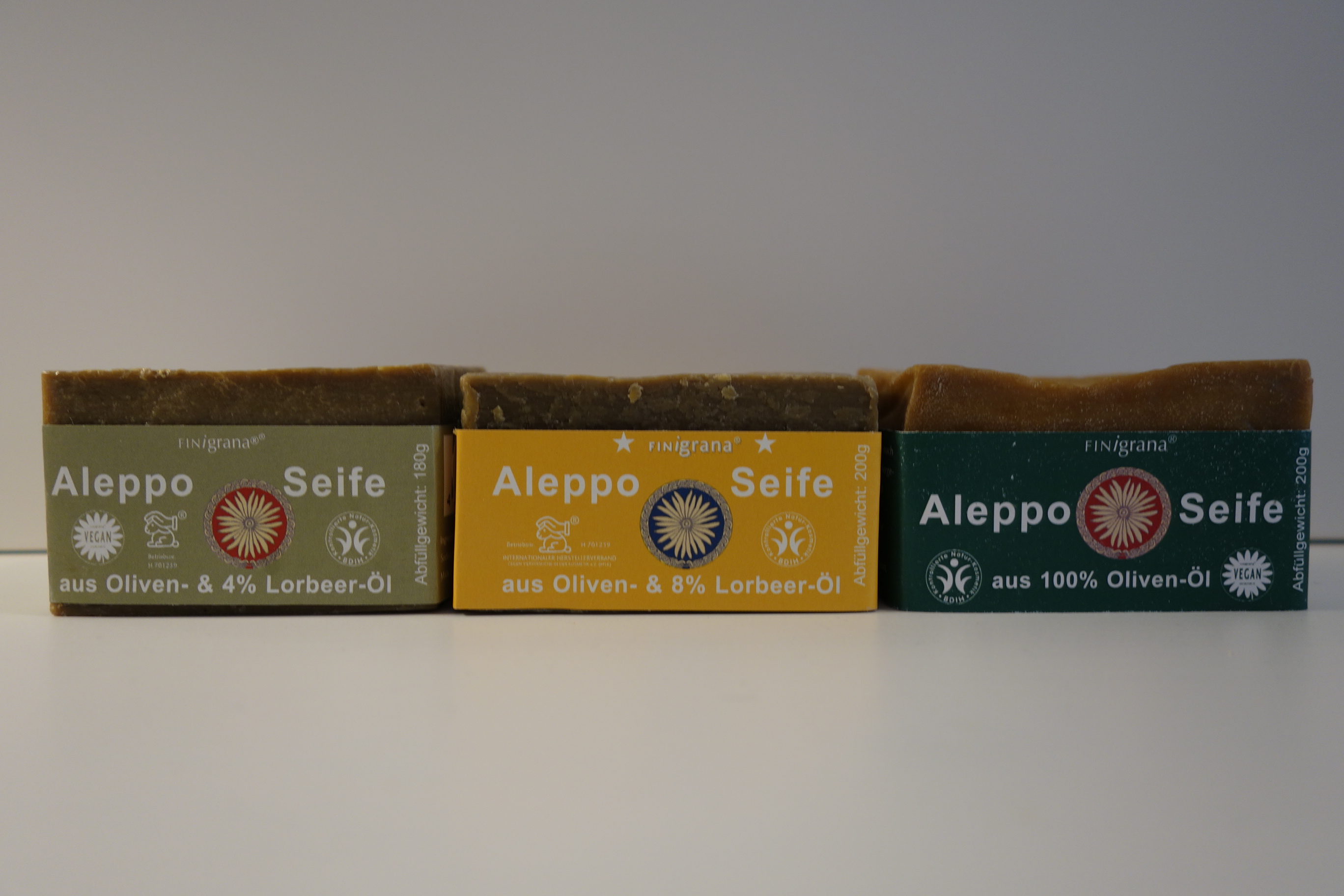 FINingrana Aleppo Seife 100% Olivenöl