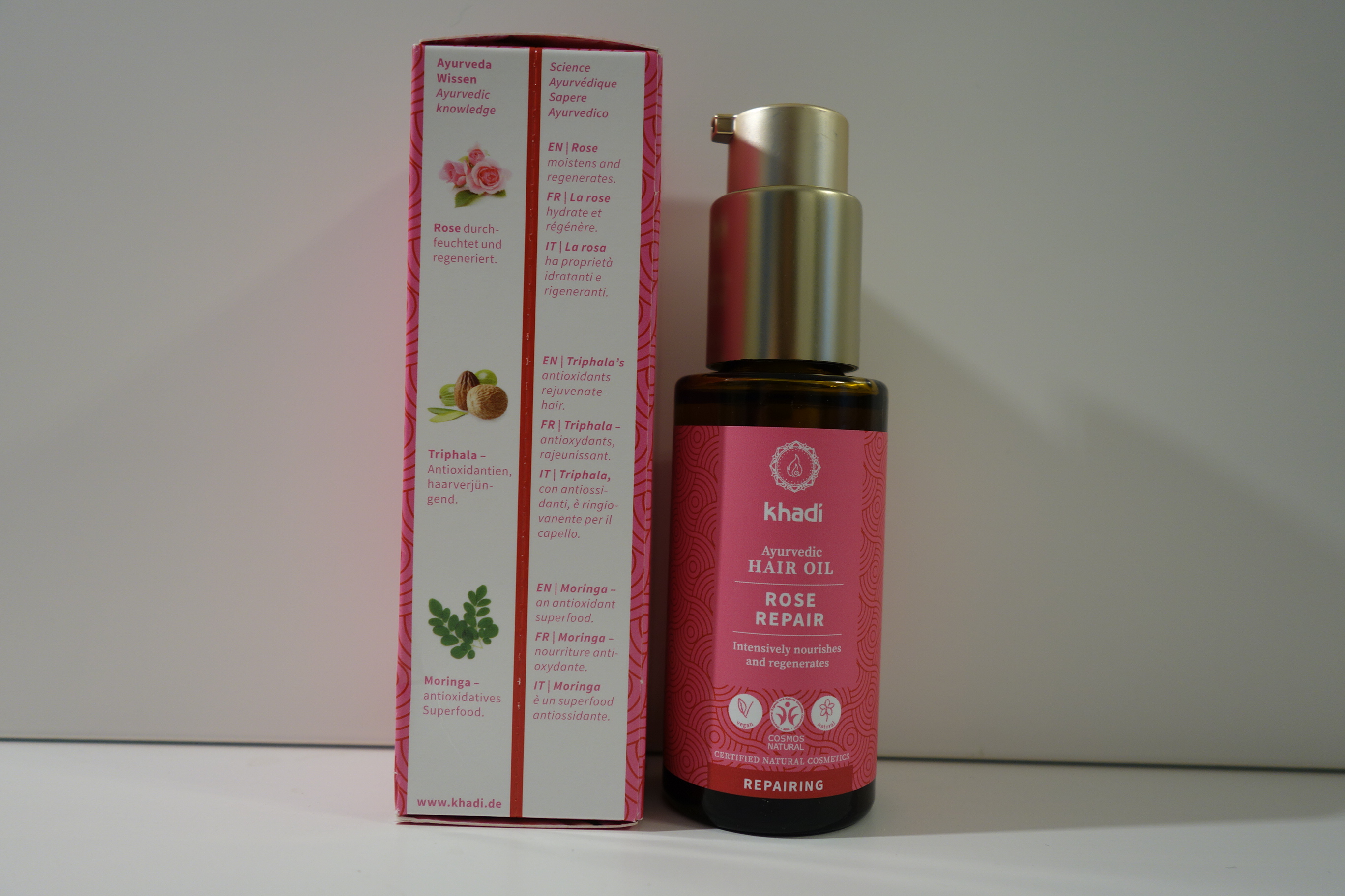 khadi Ayurvedisches Haaröl ROSE REPAIR 50ml