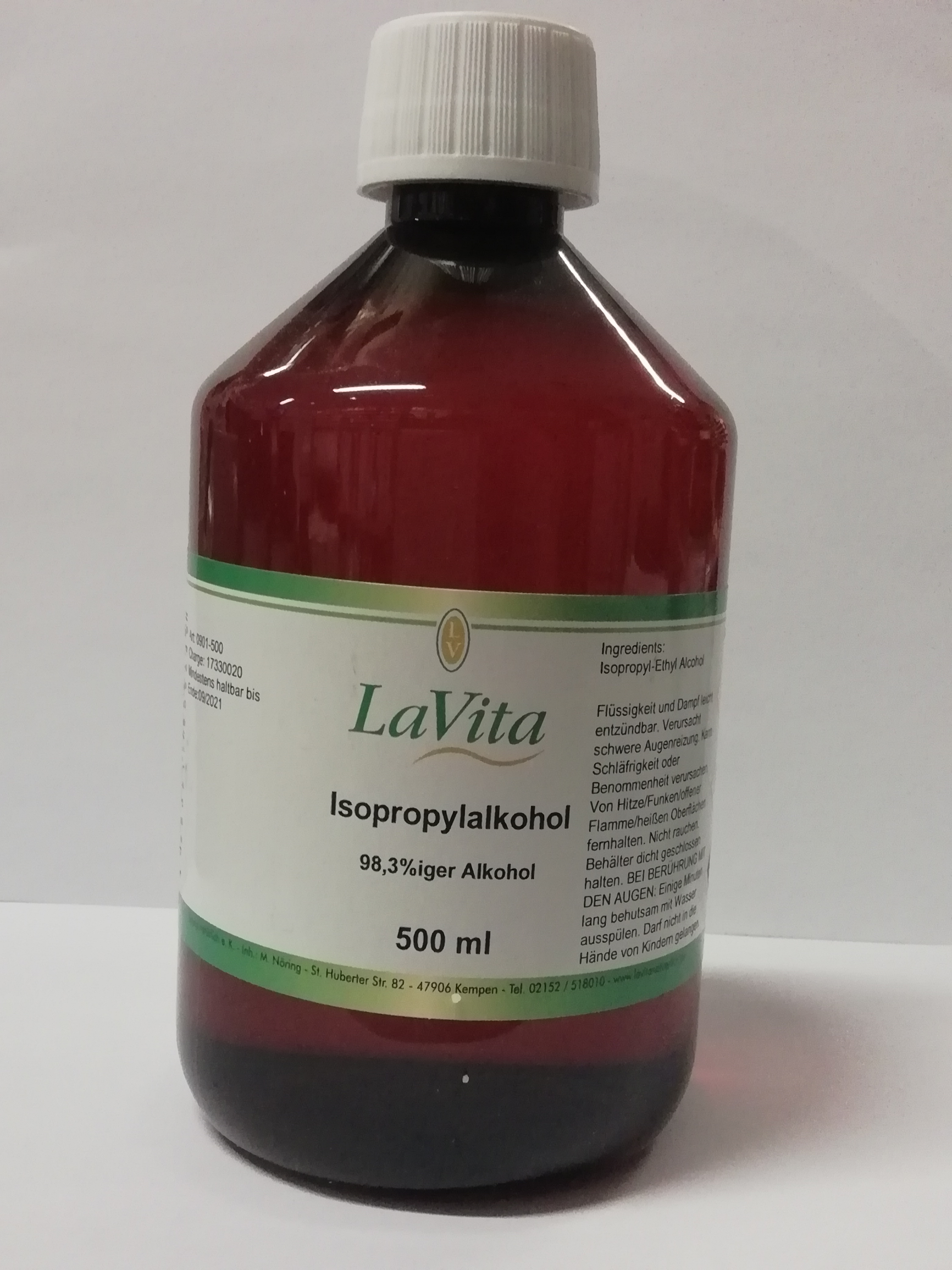 LaVita Isopropylalkohol 98,3%iger Alkohol 250ml I 500ml