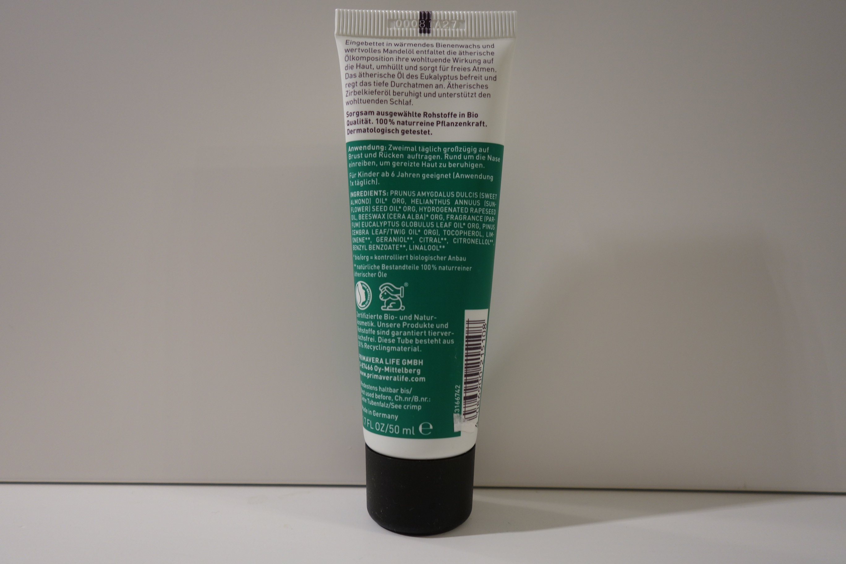 PRIMAVERA Bio-Balsam atmewohl 50ml