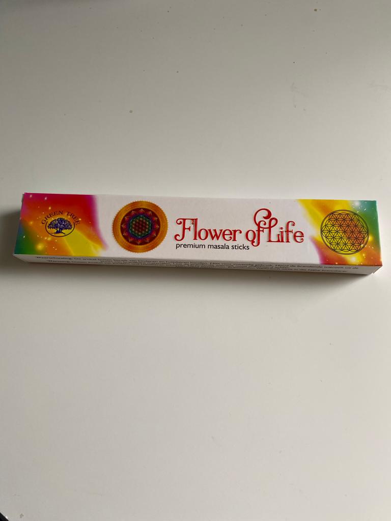 Green Tree Masala Räucherstäbchen Flower of Life 15g