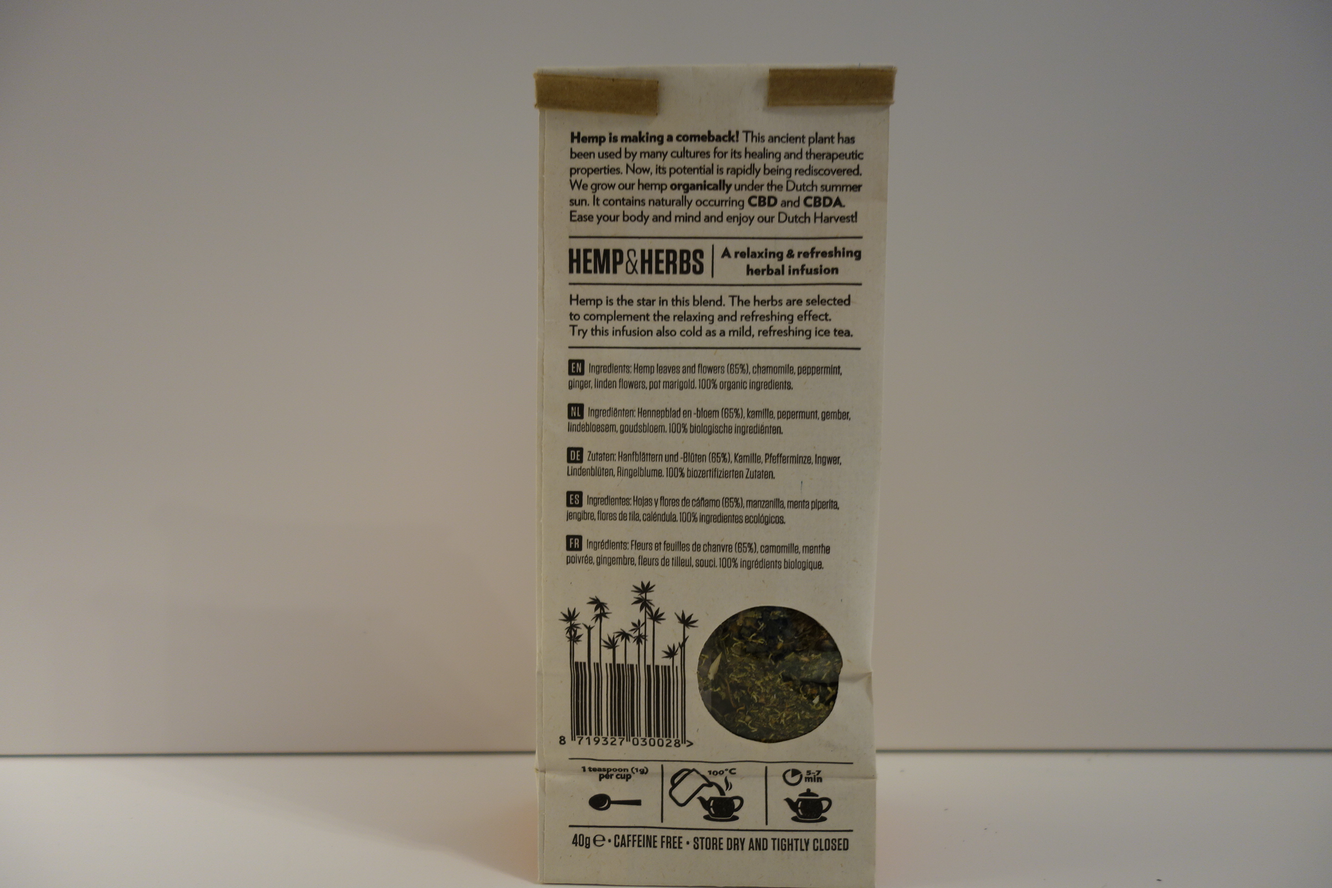 DUTCH HARVEST HEMP /  HANF TEA - 5 Geschmacksrichtungen