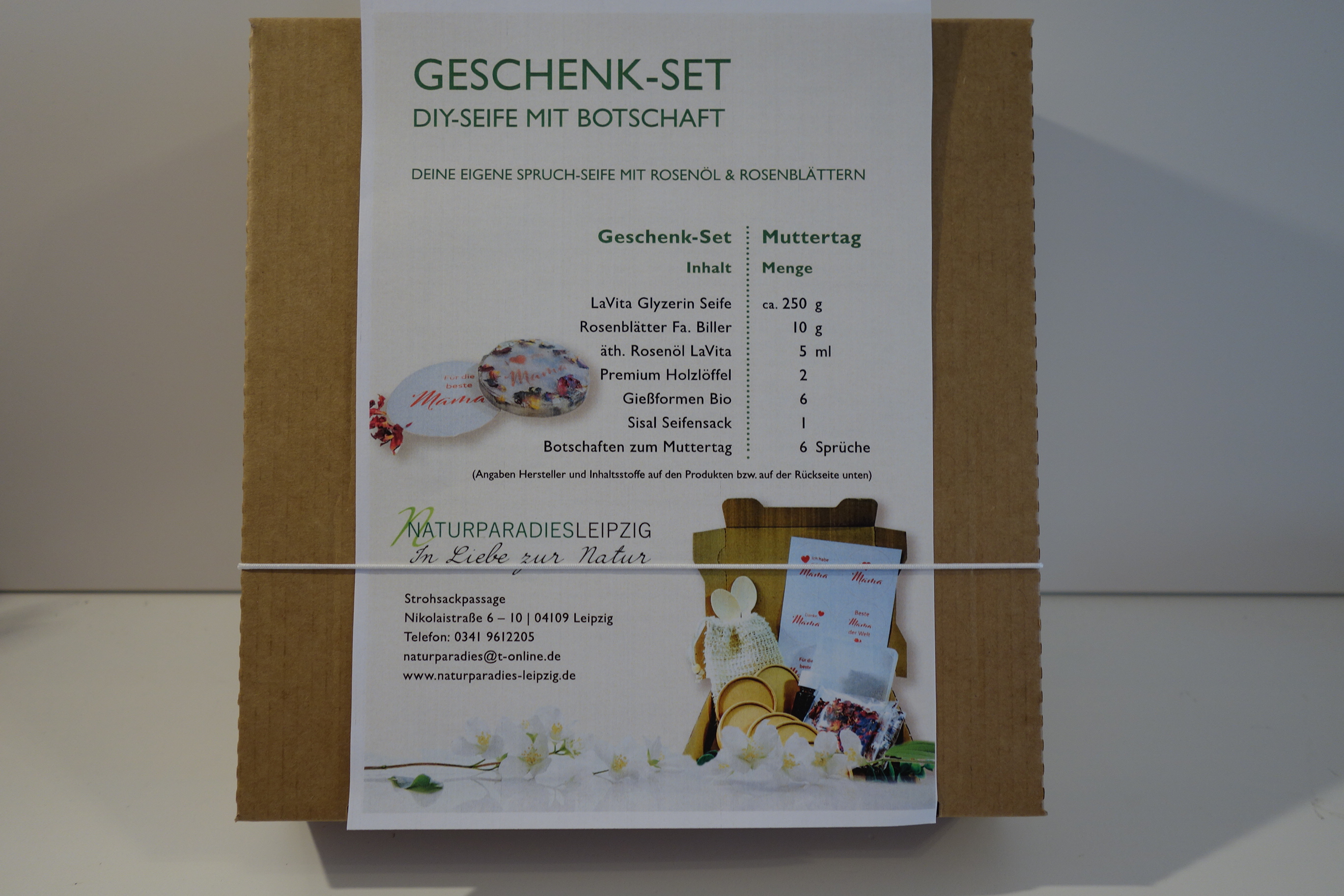 DIY-SEIFE MIT BOTSCHAFT MUTTERTAG GESCHENK-SET