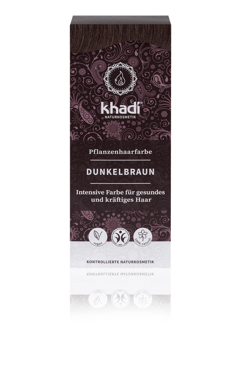 khadi Pflanzenhaarfarbe Dunkelbraun
