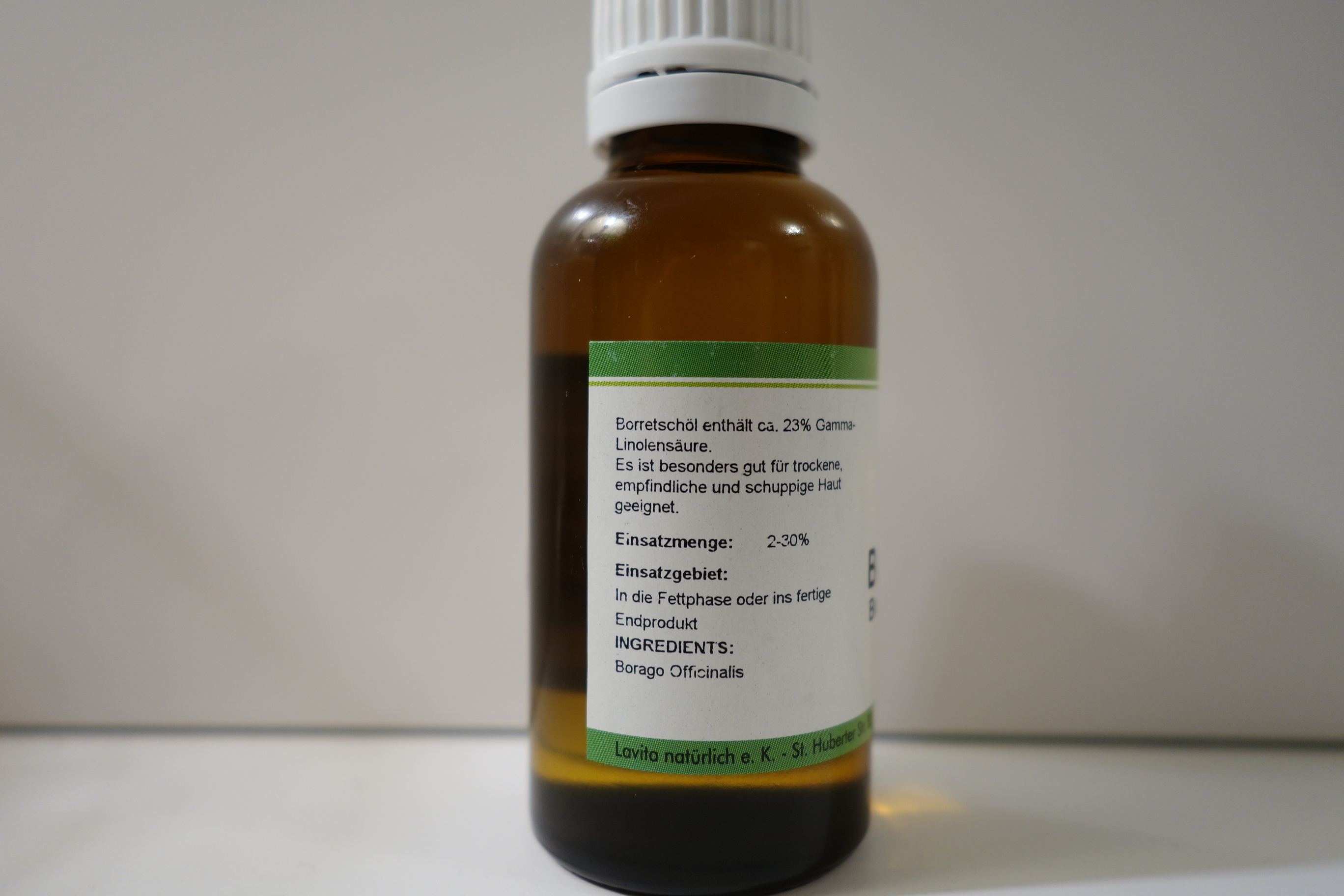 Borretschöl raffiniert