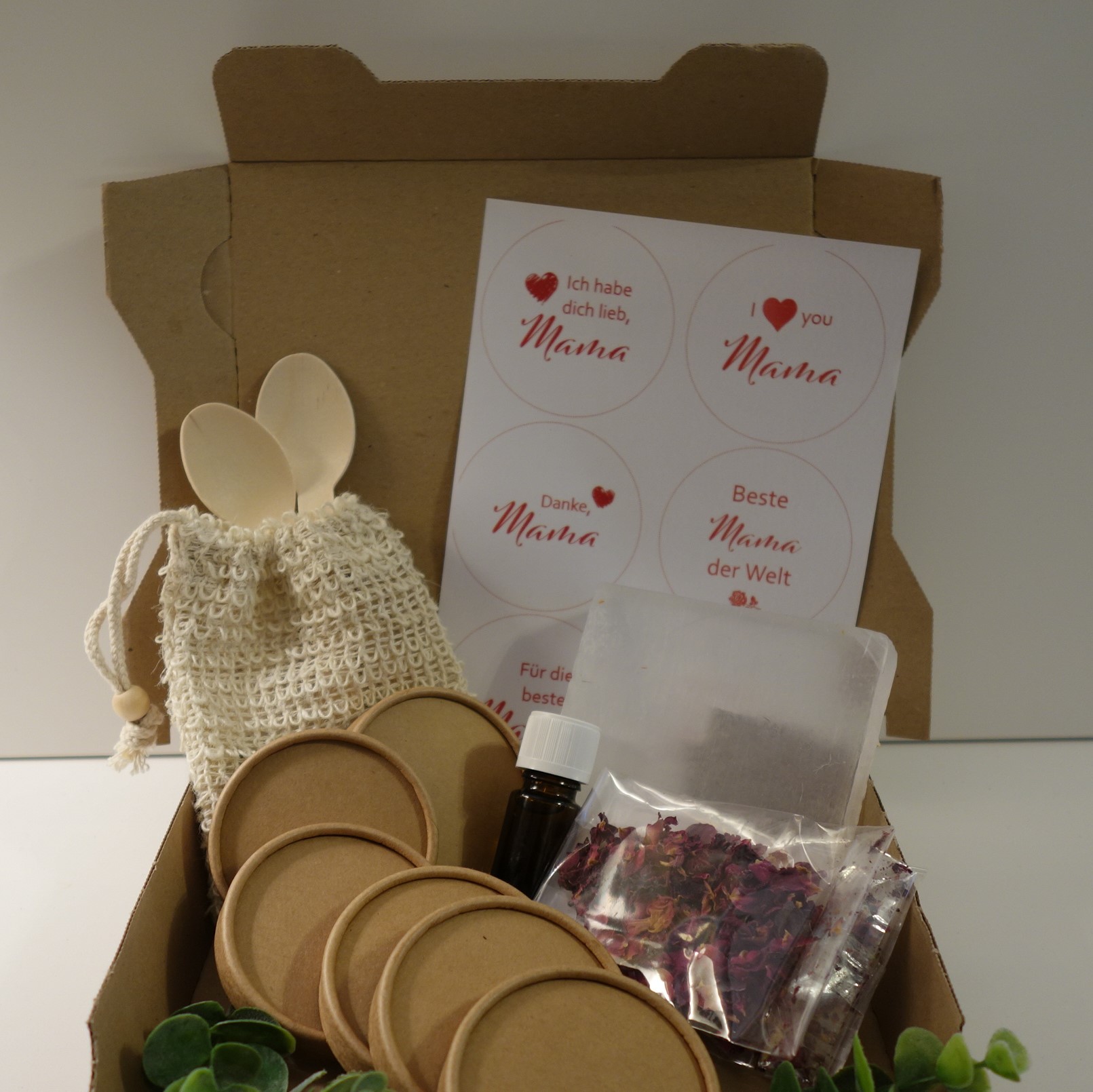 DIY-SEIFE MIT BOTSCHAFT MUTTERTAG GESCHENK-SET