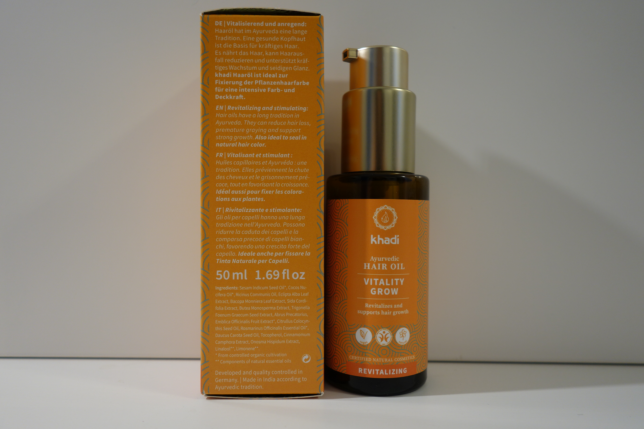 khadi Ayurvedisches Haaröl VITALITY GROW 50ml