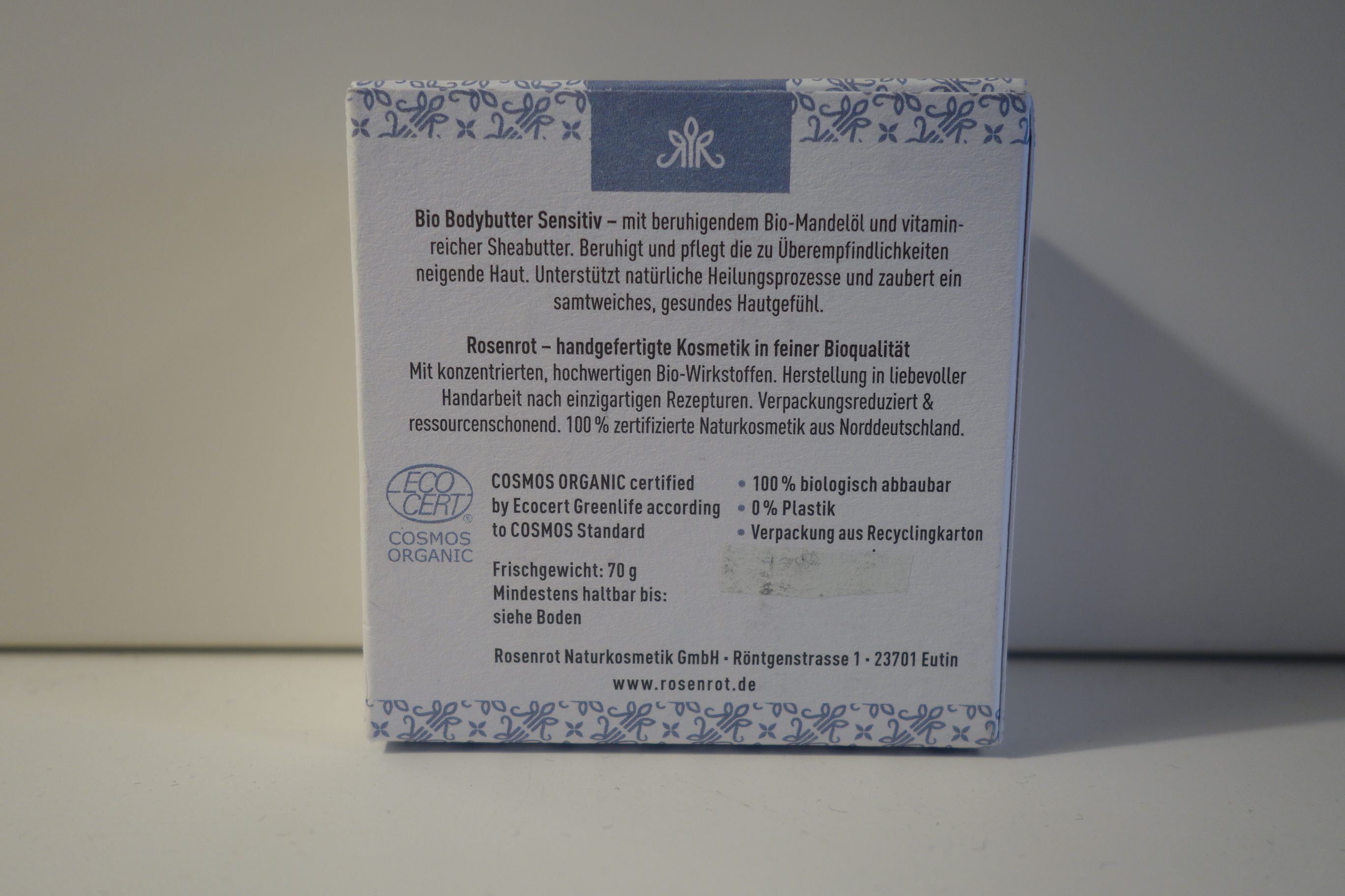 Rosenrot Bio Bodybutter Sensitive 70g