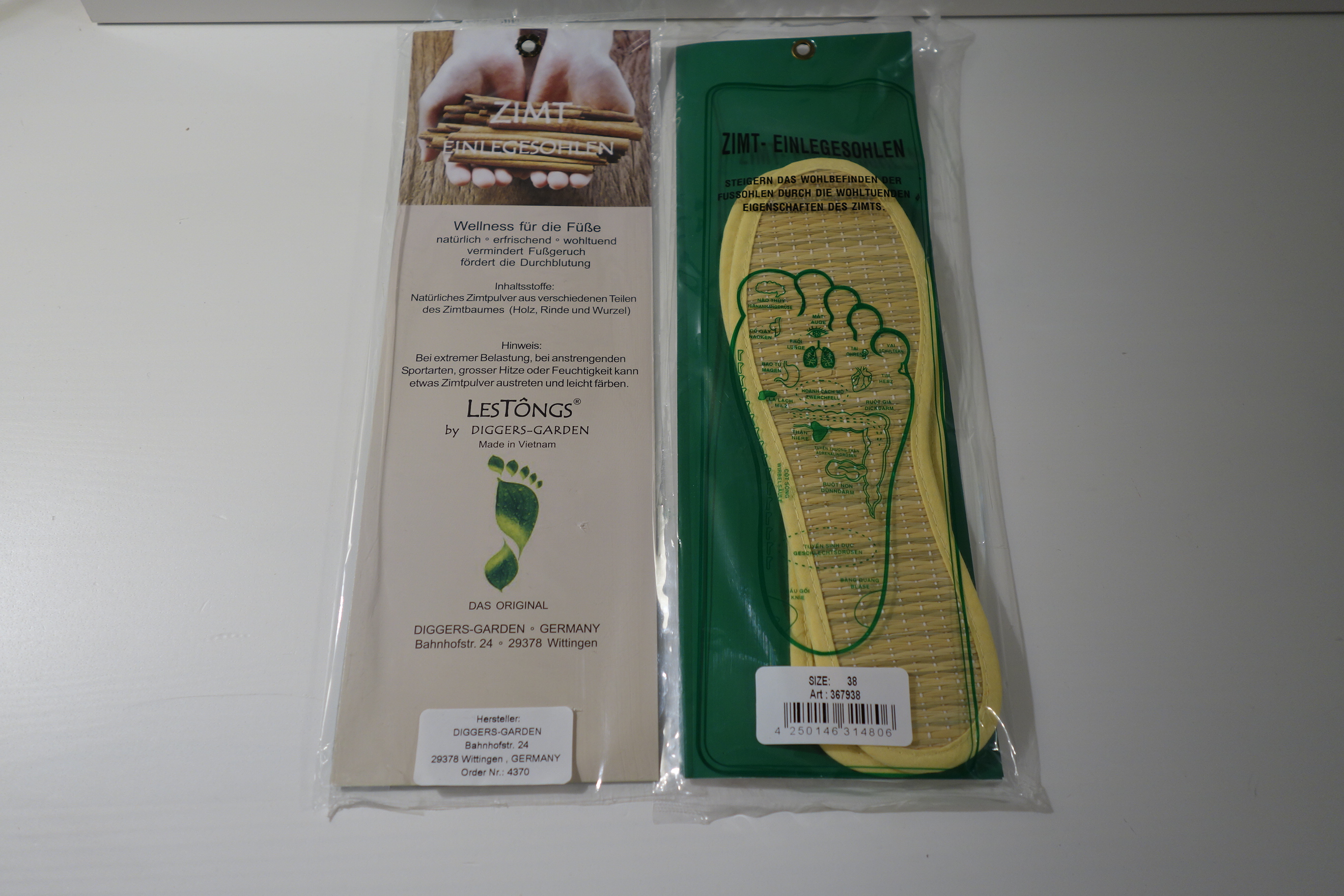 Zimt Einlegesohlen seegras gewebt LesTòngs