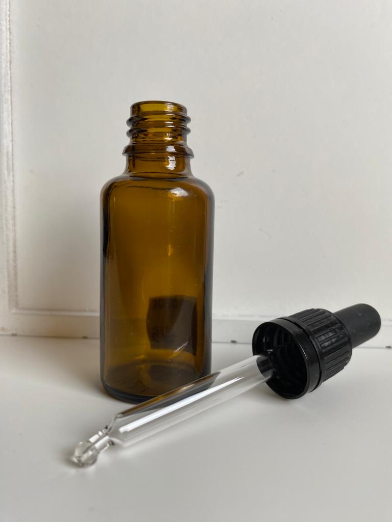 Braunglasflasche mit Pipettenverschluss 30ml