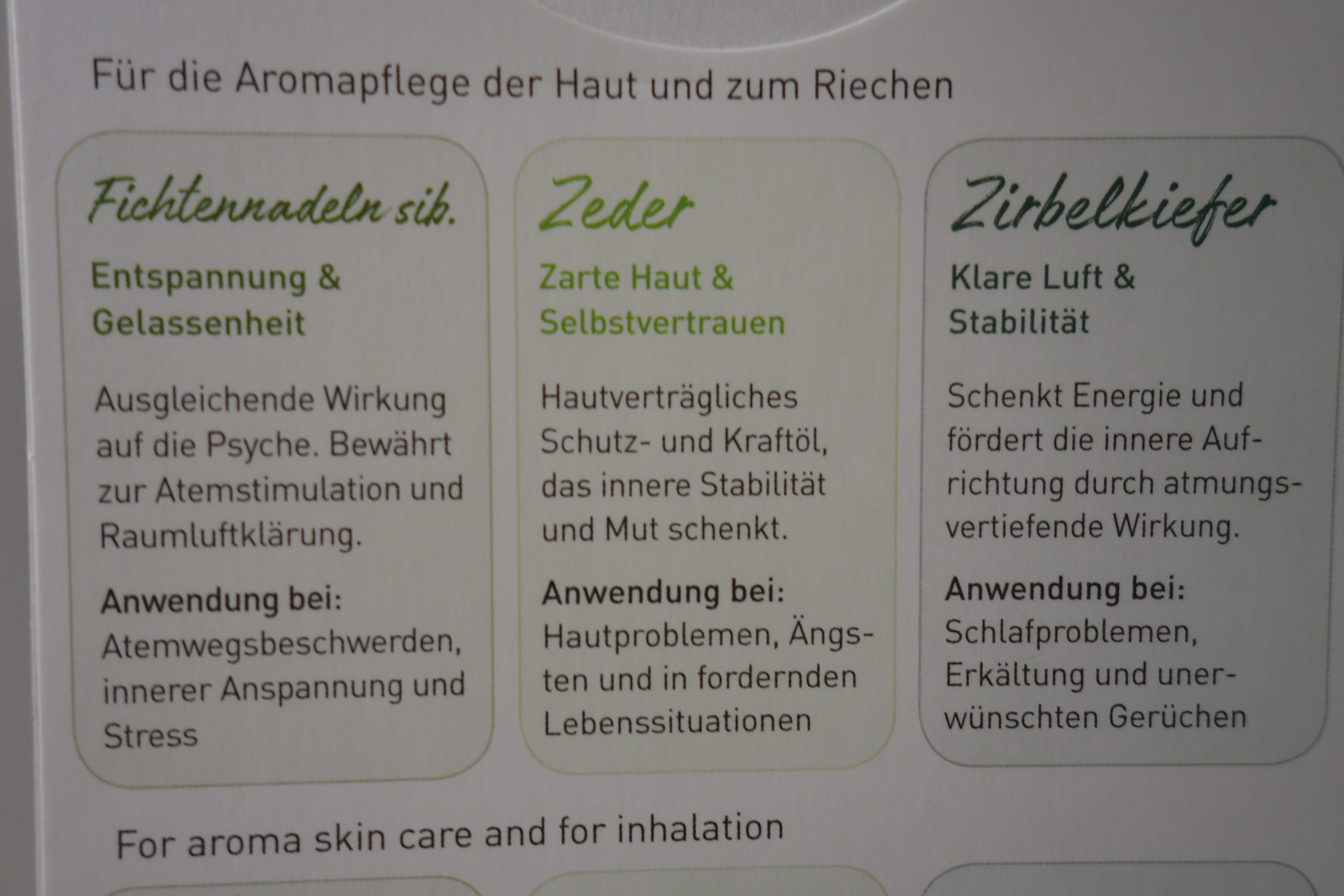 PRIMAVERA-SET Duftende Waldkraft ätherische Öle