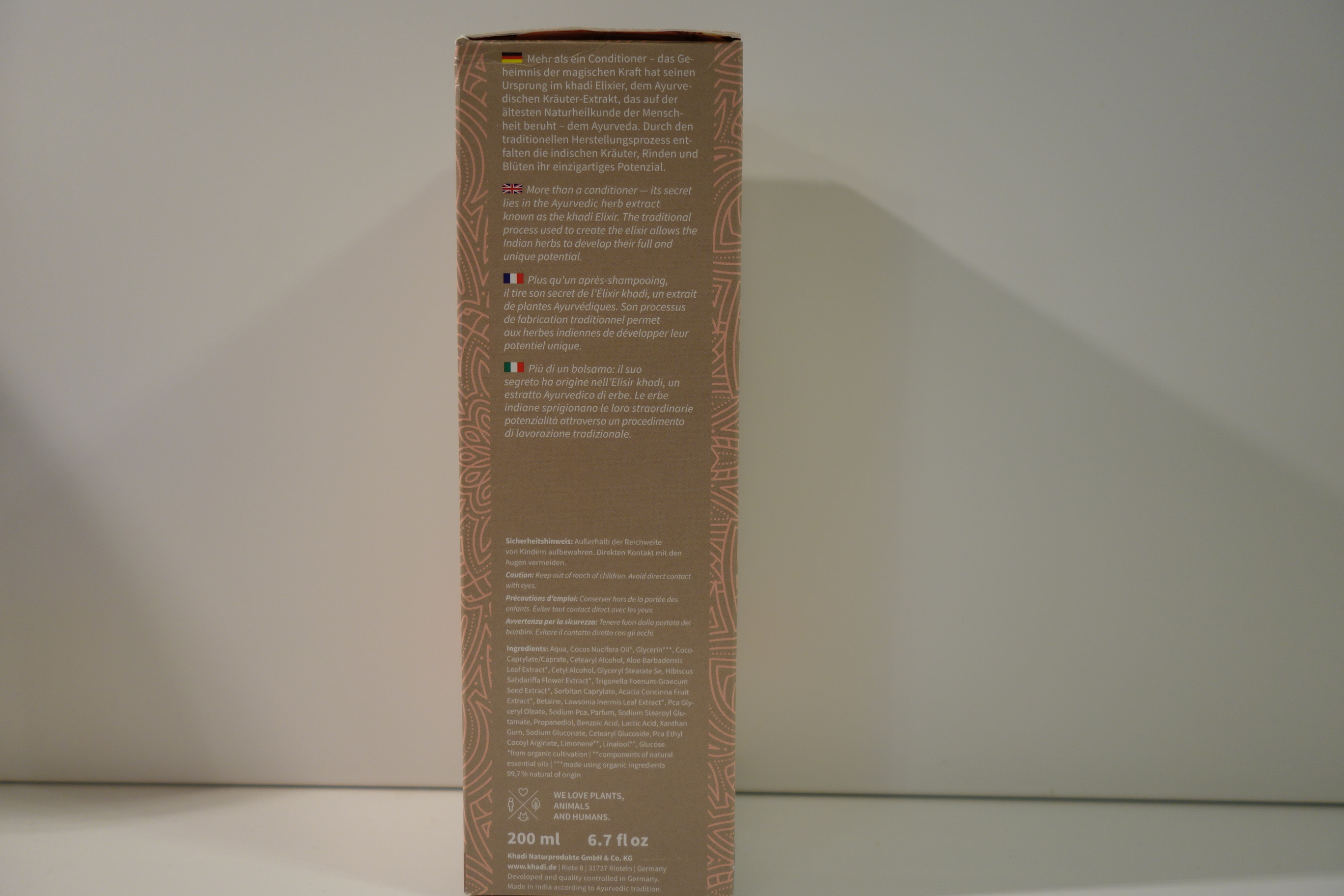 AYURVEDISCHES ELIXIER CONDITIONER COCONAT SHIKAKAI khadi 200ml