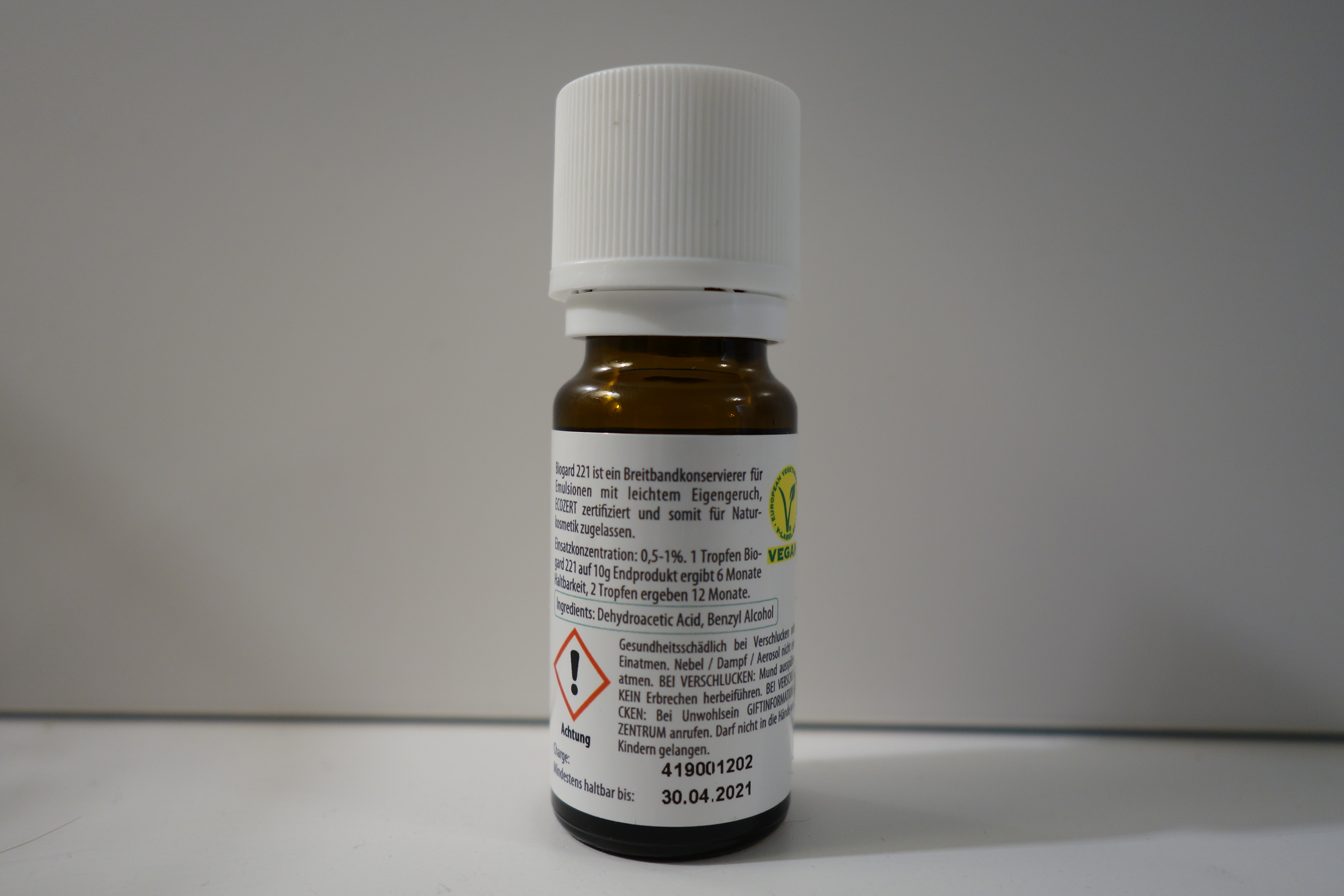 Biogard 221 Konservierer Kosmetischer Rohstoff Spinnrad 10ml I 30ml