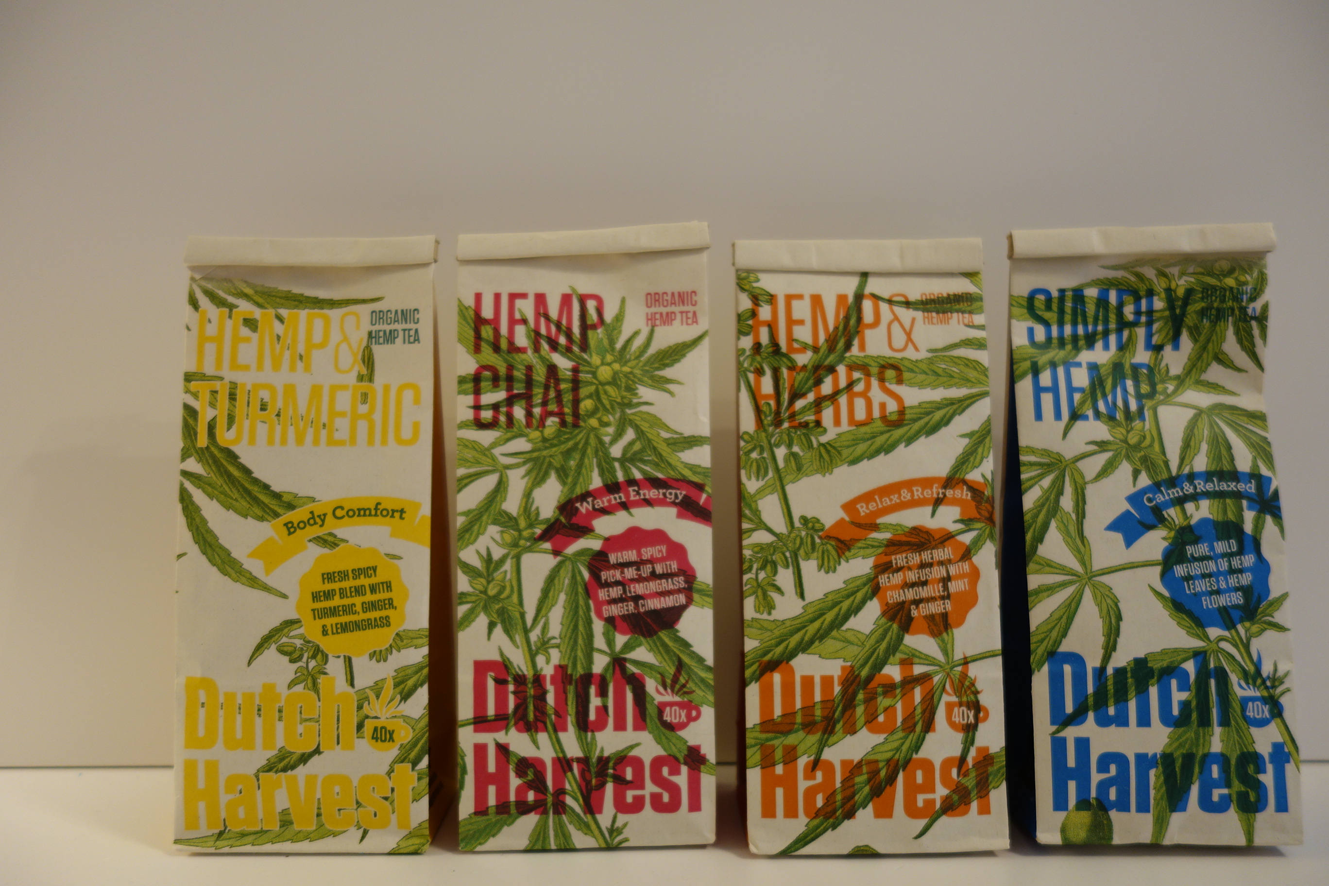 DUTCH HARVEST HEMP /  HANF TEA - 5 Geschmacksrichtungen