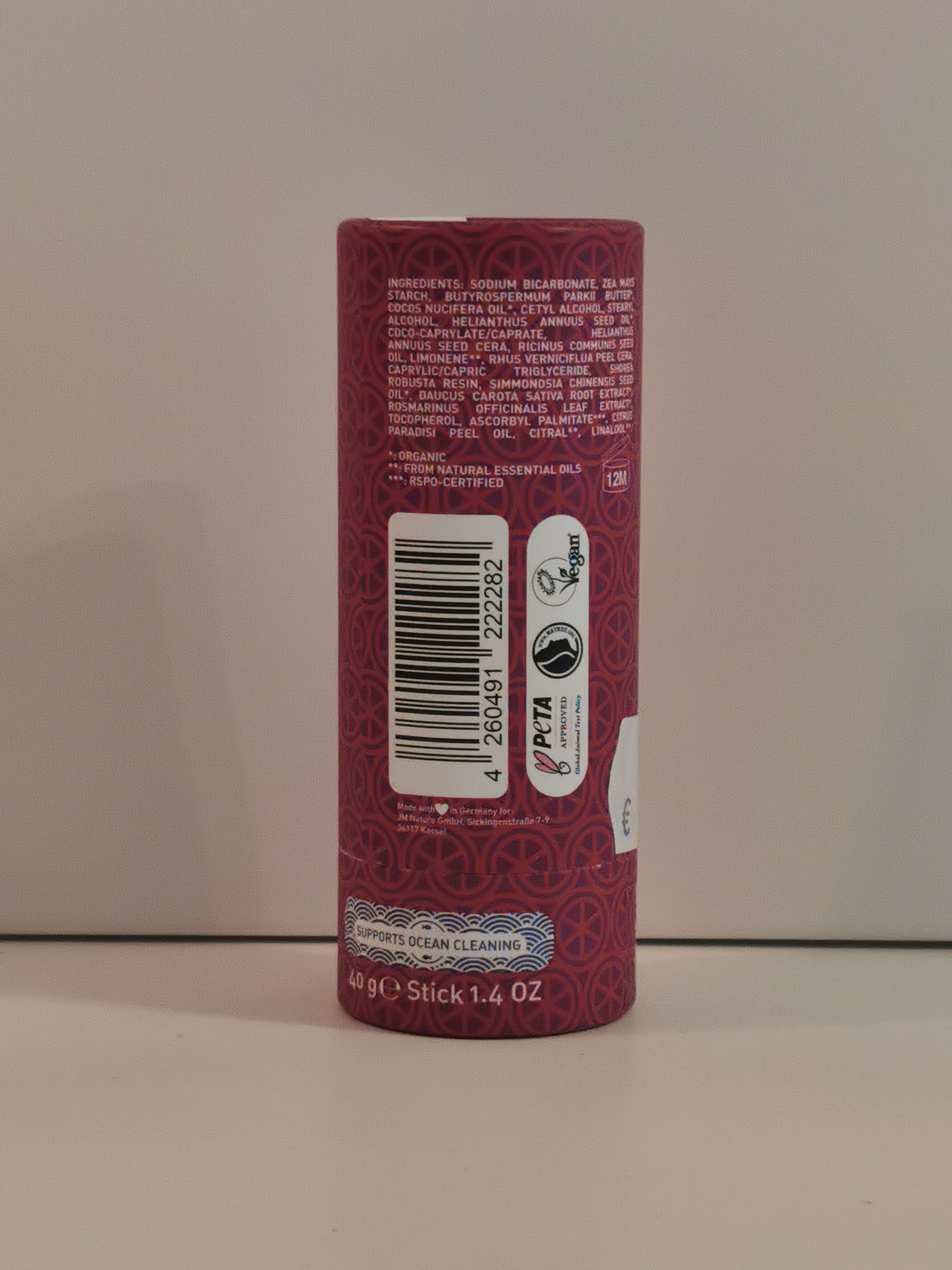 Ben & Anna Soda Deodorant Stick in Papertube