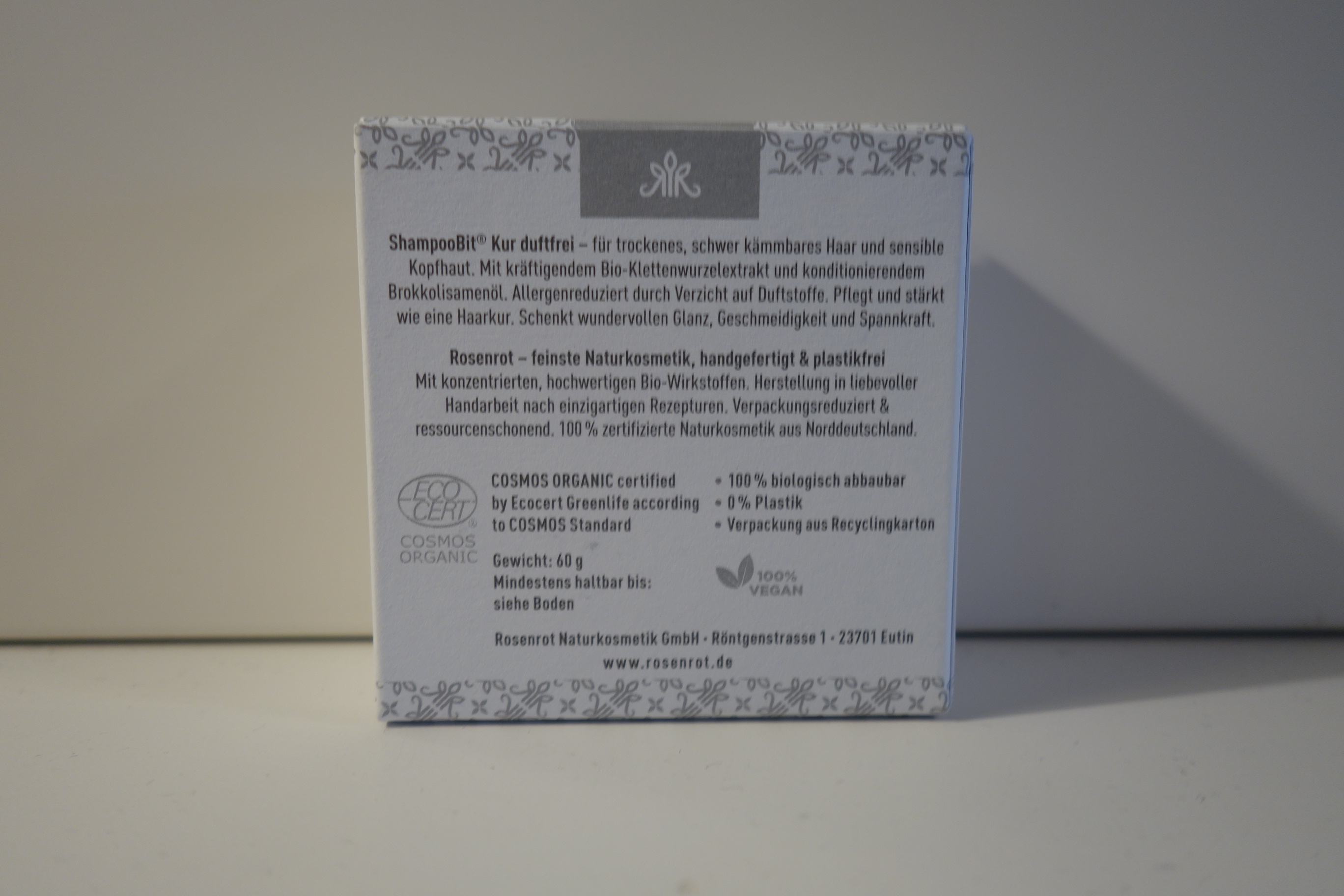 Rosenrot ShampooBit Kur Duftfrei  60g